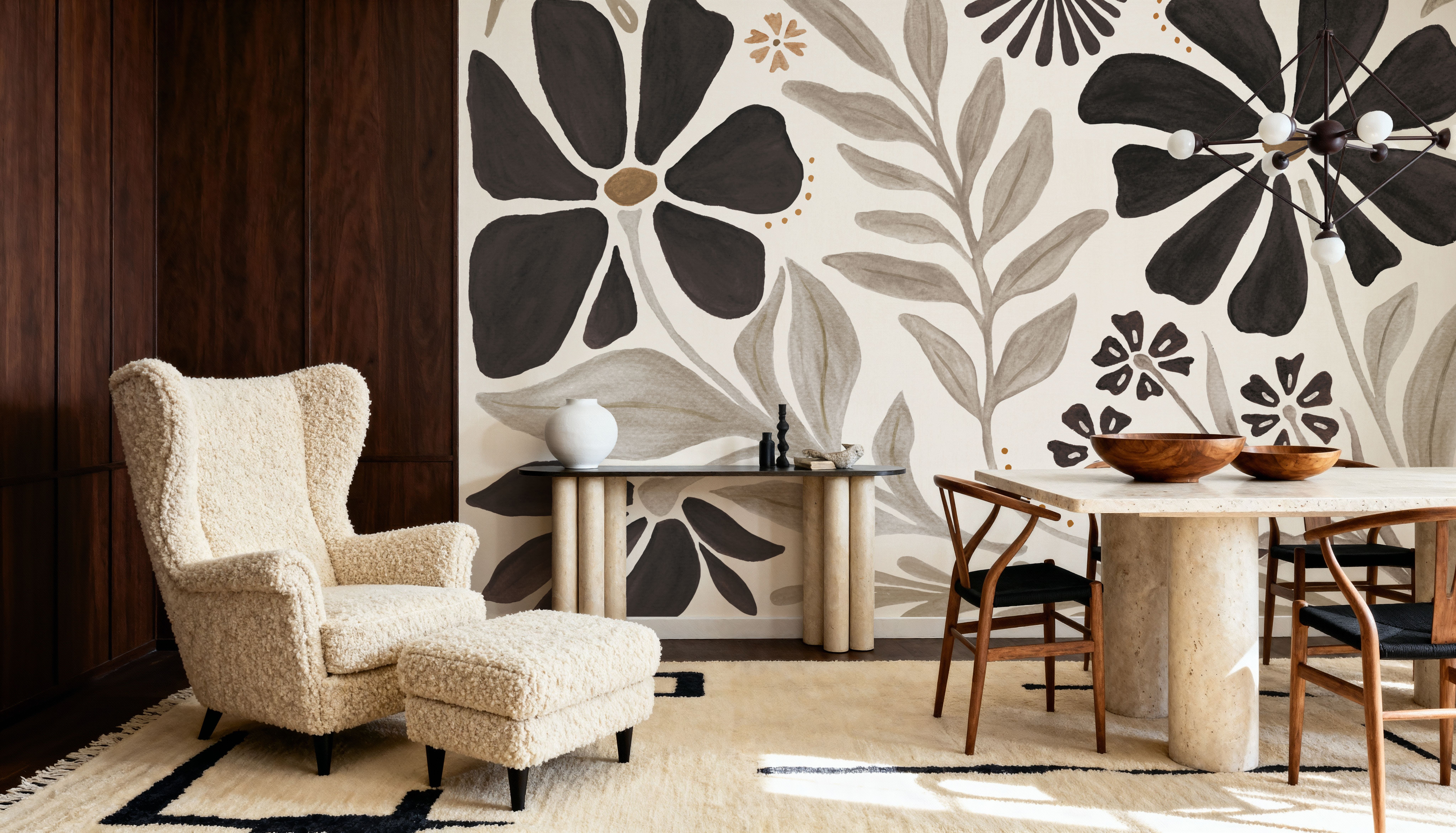 Modern Petals Neutral