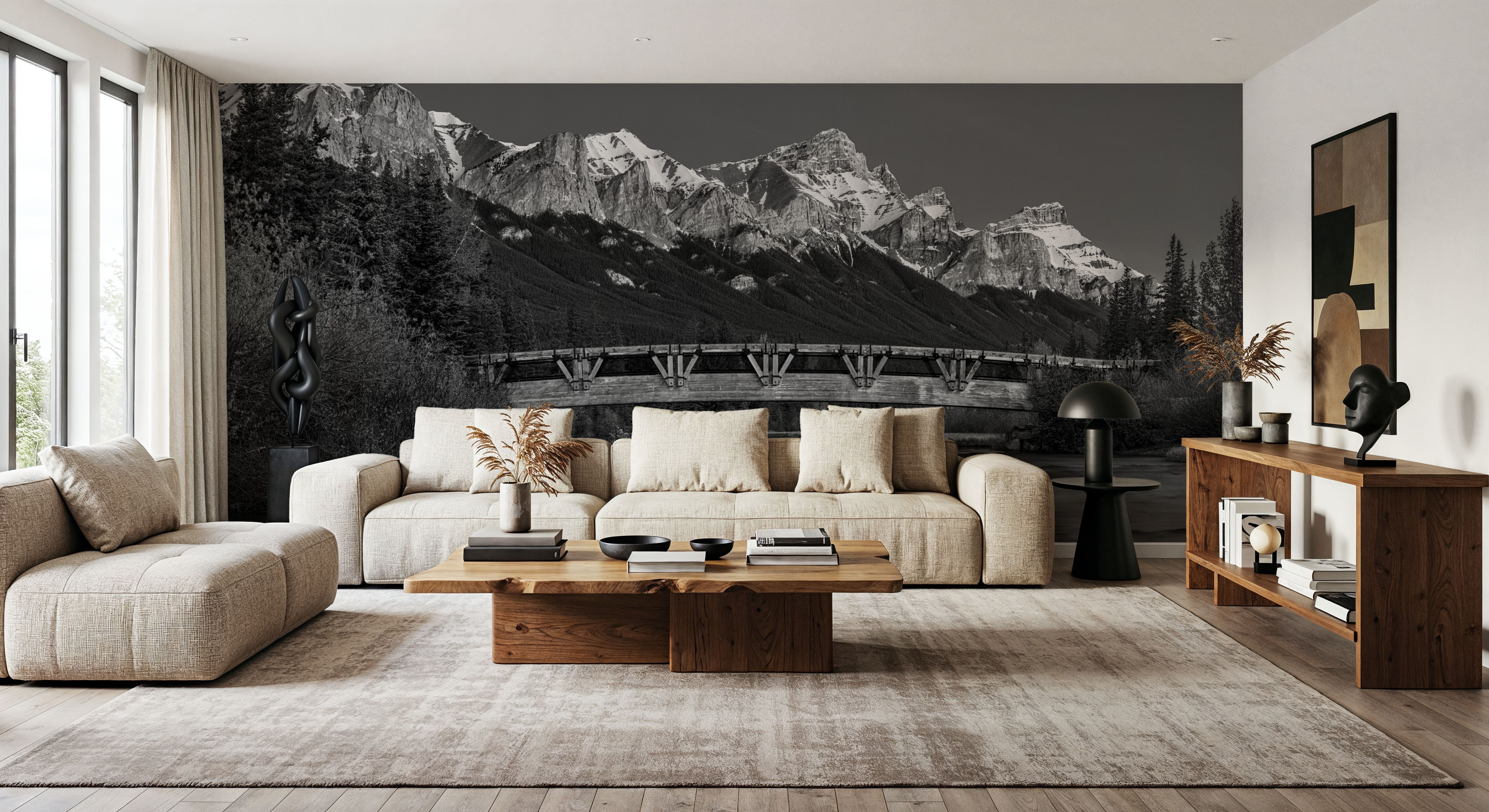 Mount Rundle BW