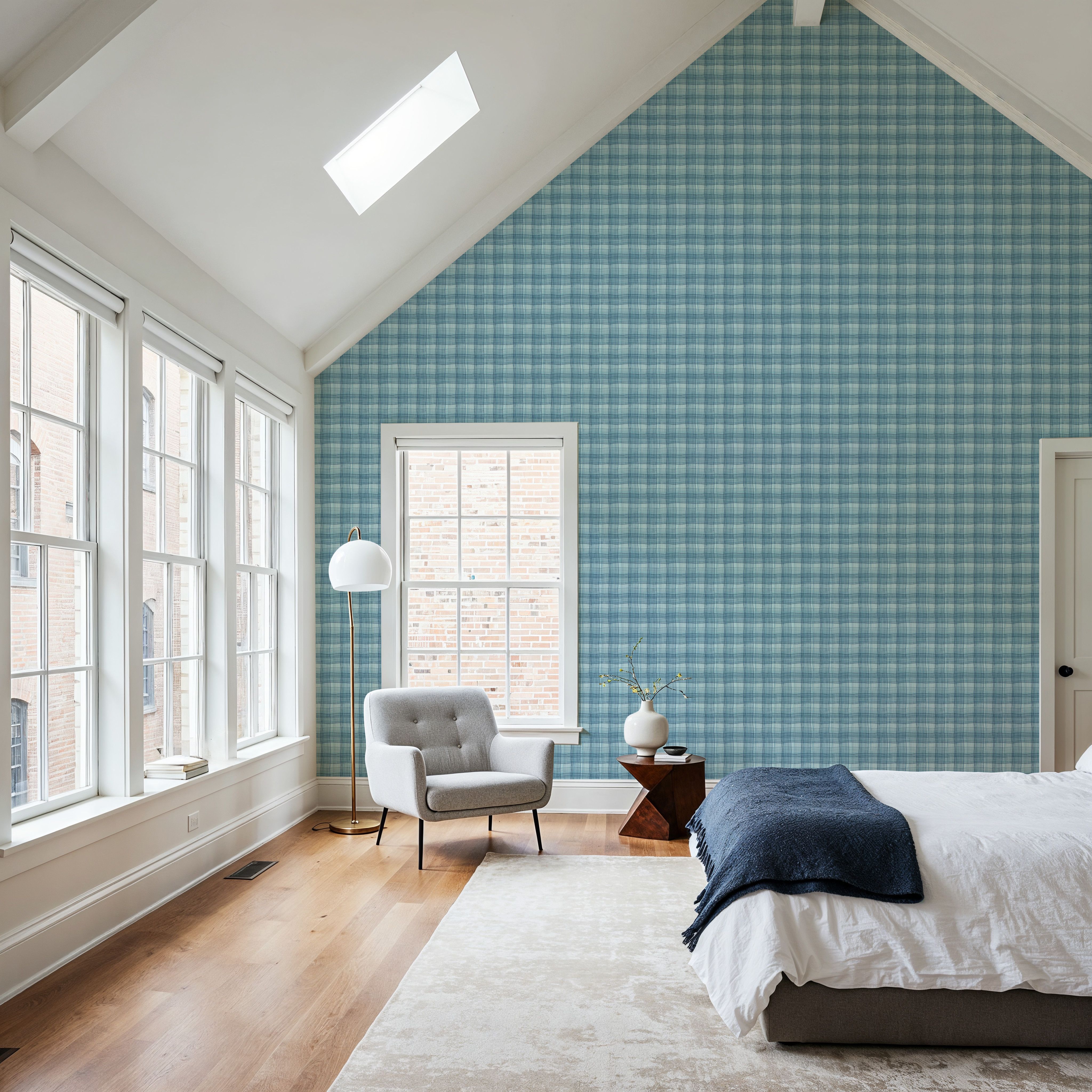 Stripy Gingham, Marine