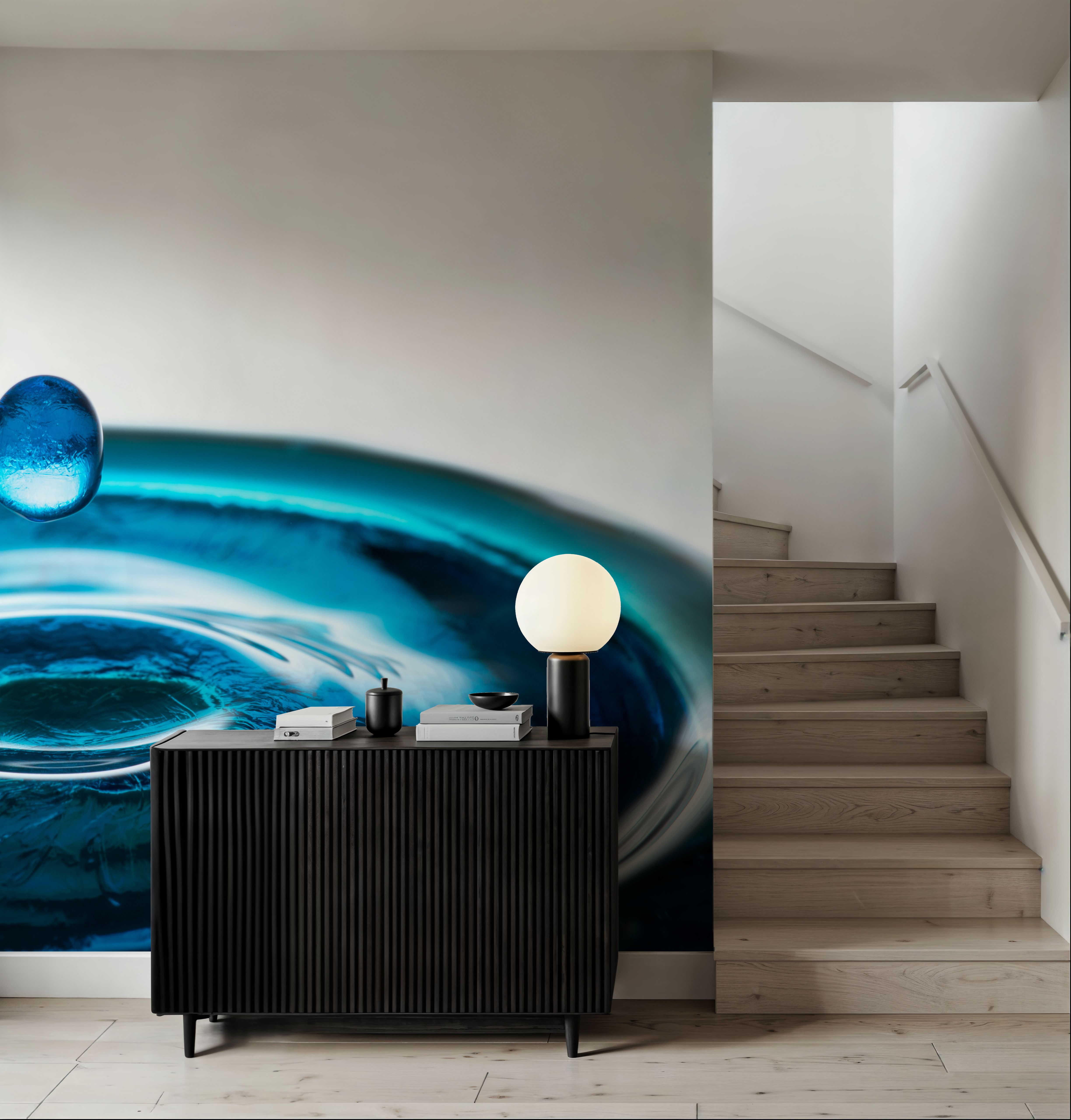 Wall Mural - Water Drop - Abstract mural wallpaper - Living room - Wallism US - Premium, Textured or Peel & Stick