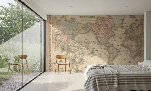 Colton's World Map 1858