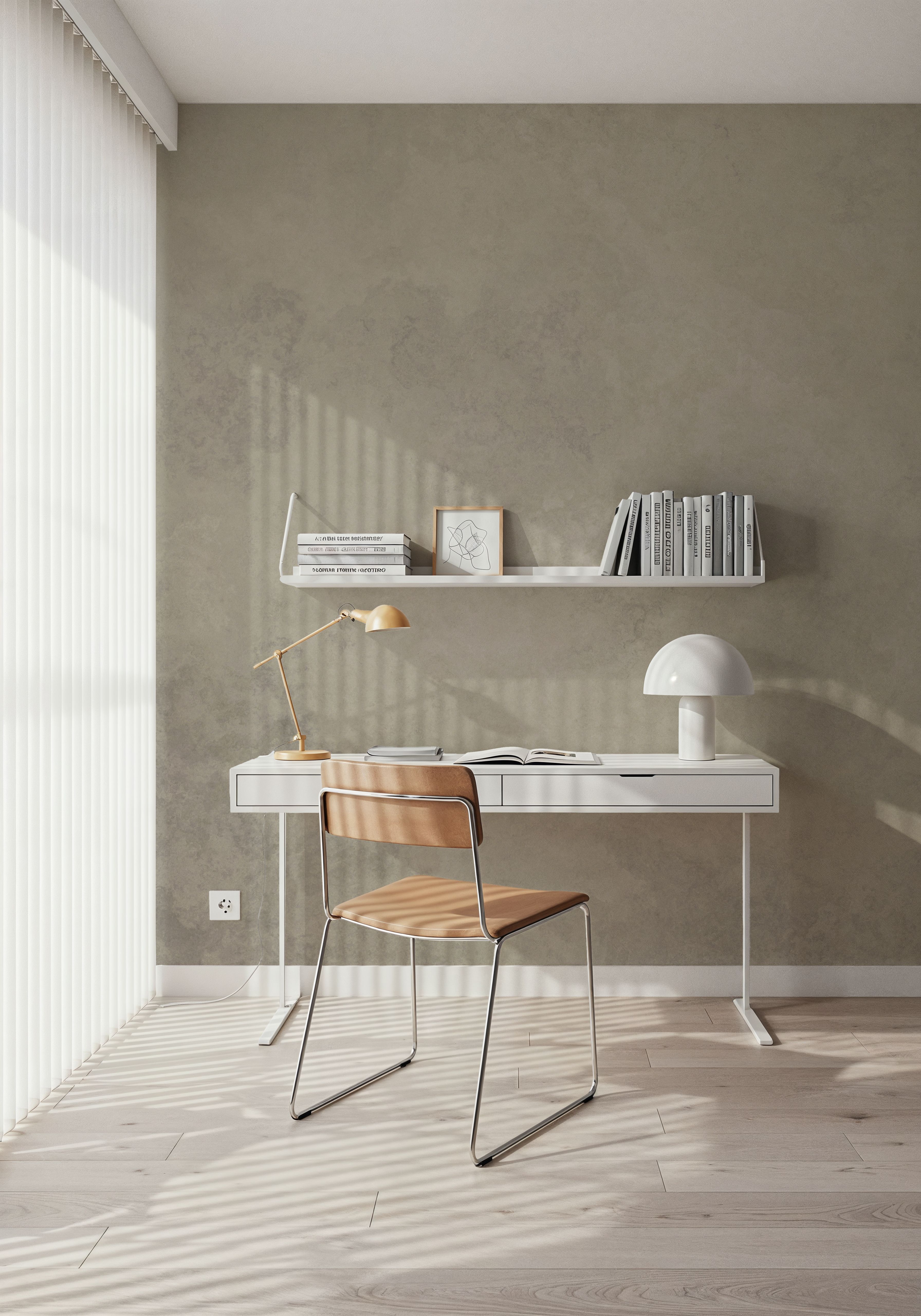 Subtle Plaster Wall, Alpine Oat