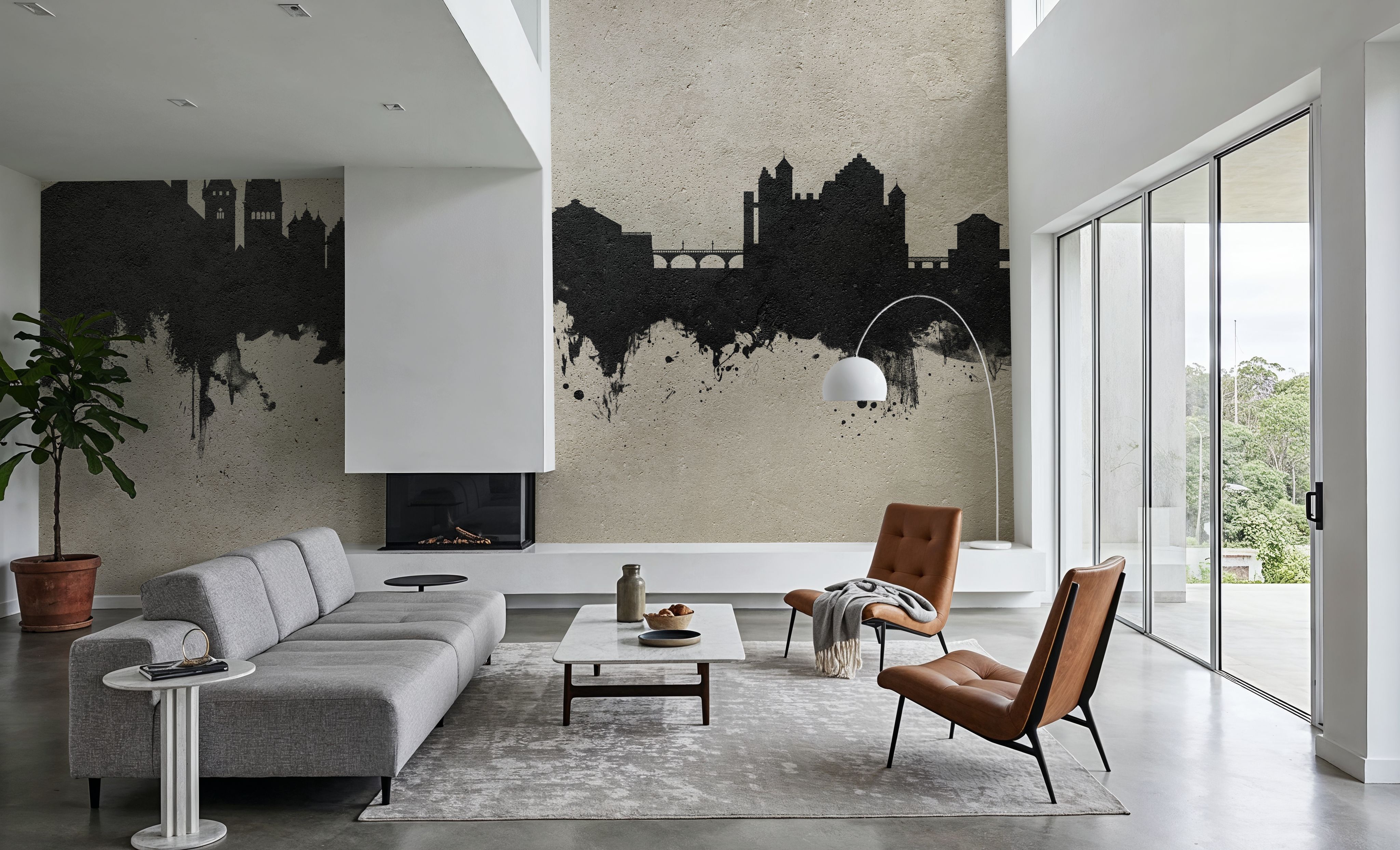 Schaffhausen Switzerland Skyline Concrete