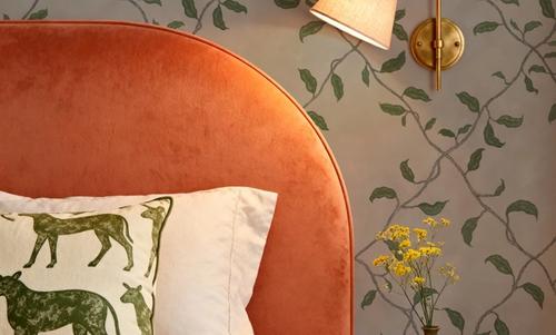 Emerald Trellis, Beige