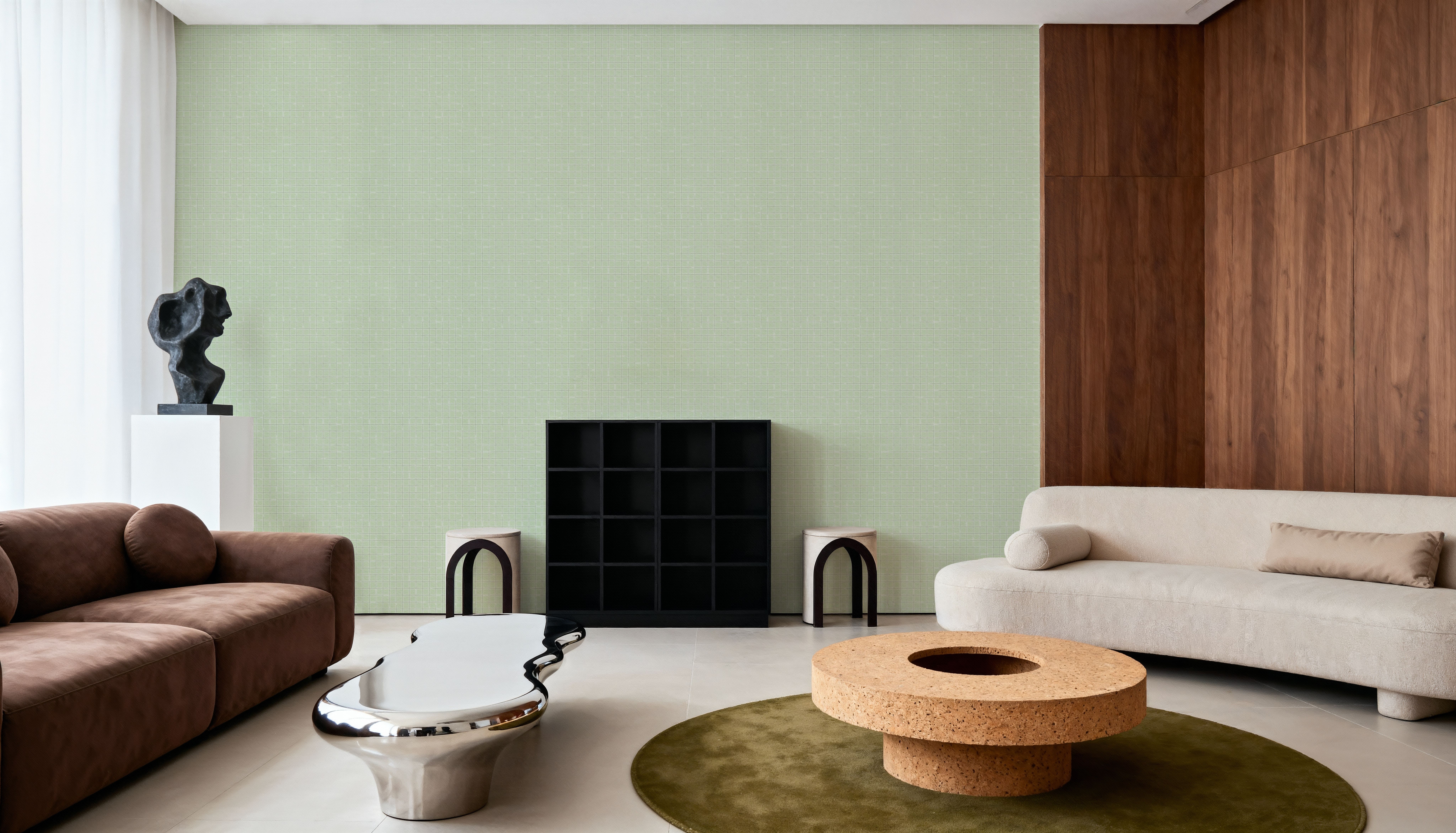Weathered Checks, Pistachio