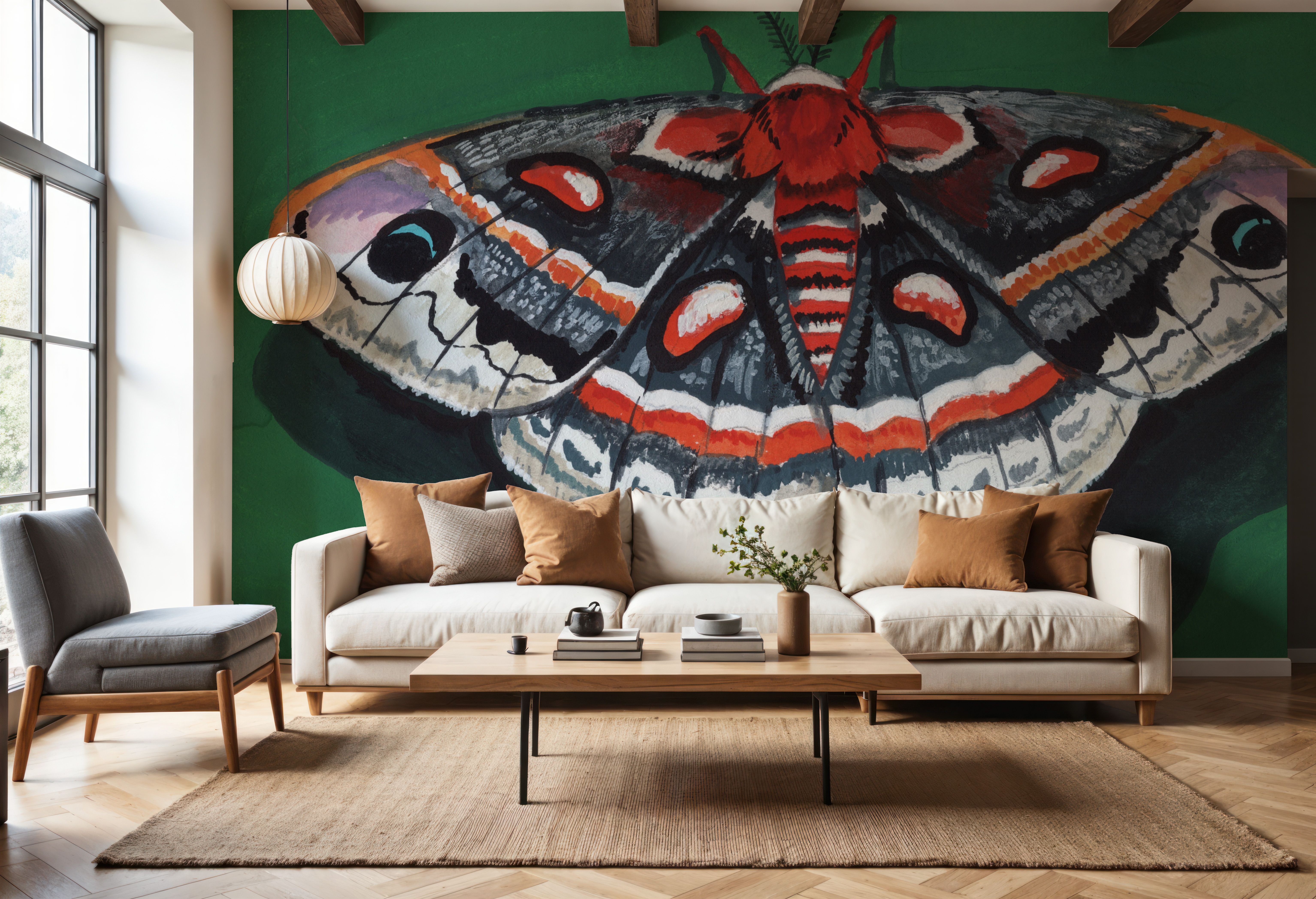 Cecropia Moth, Tapeten