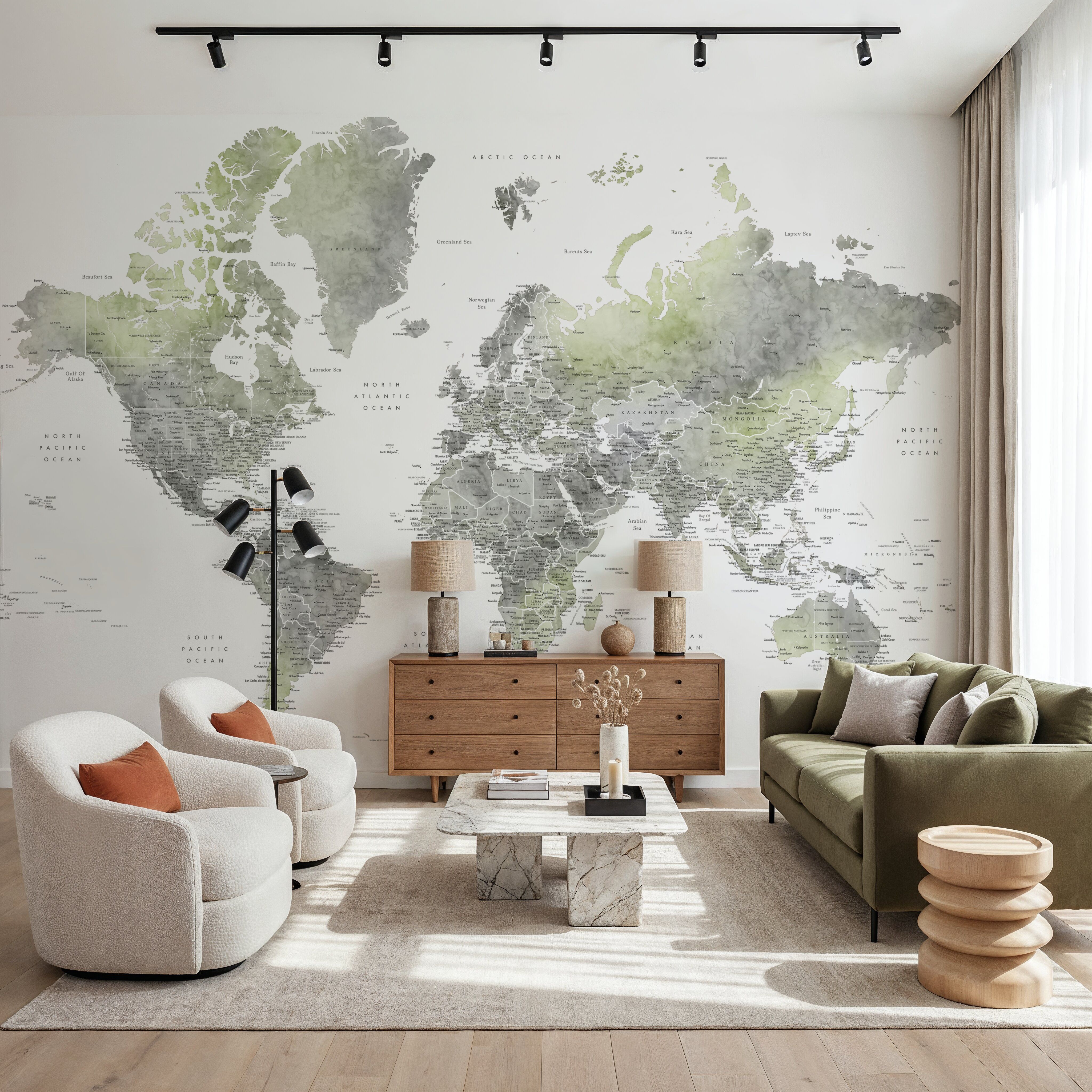 World Map Cities - Hollace