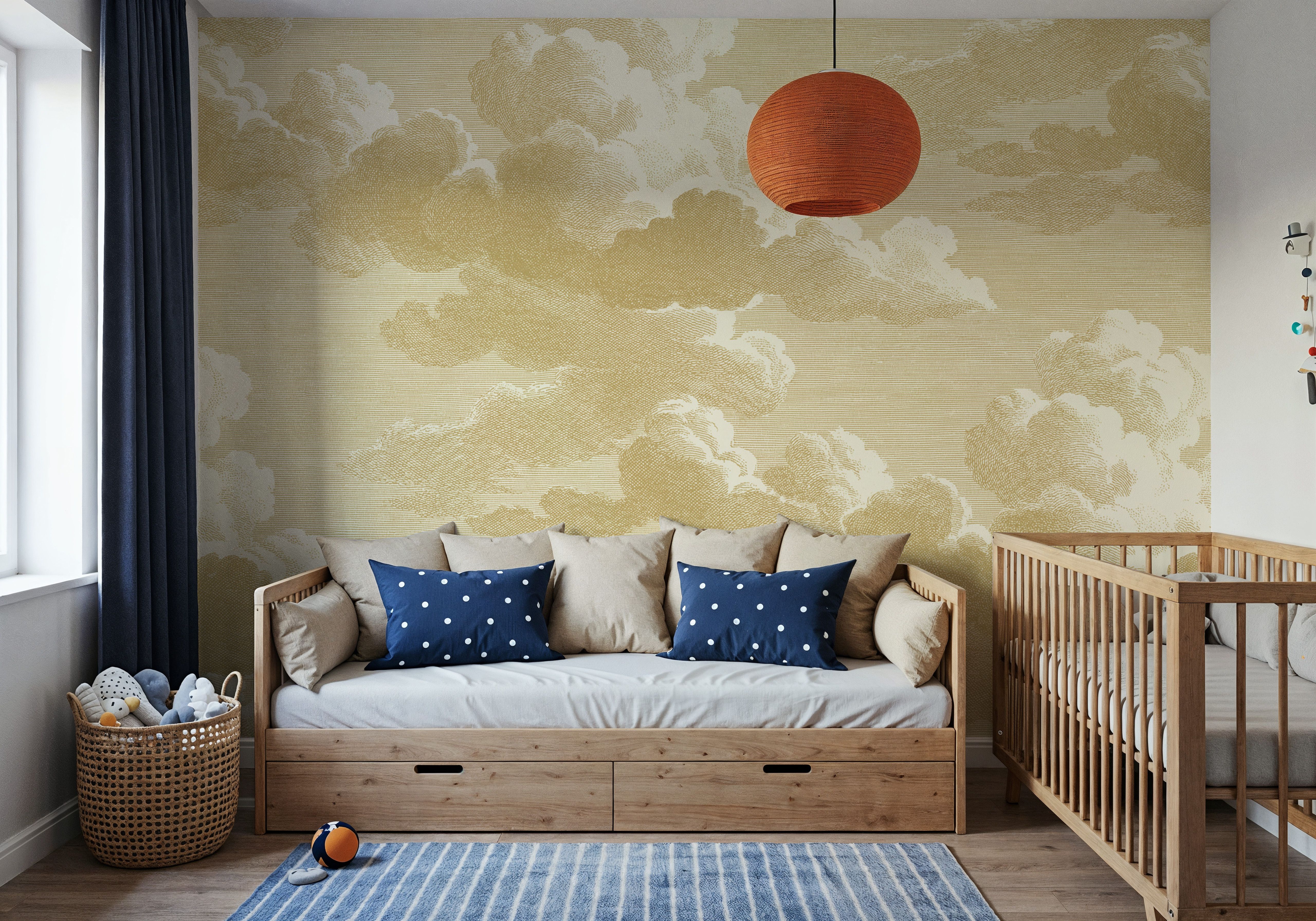 Intaglio Clouds, Butter Yellow