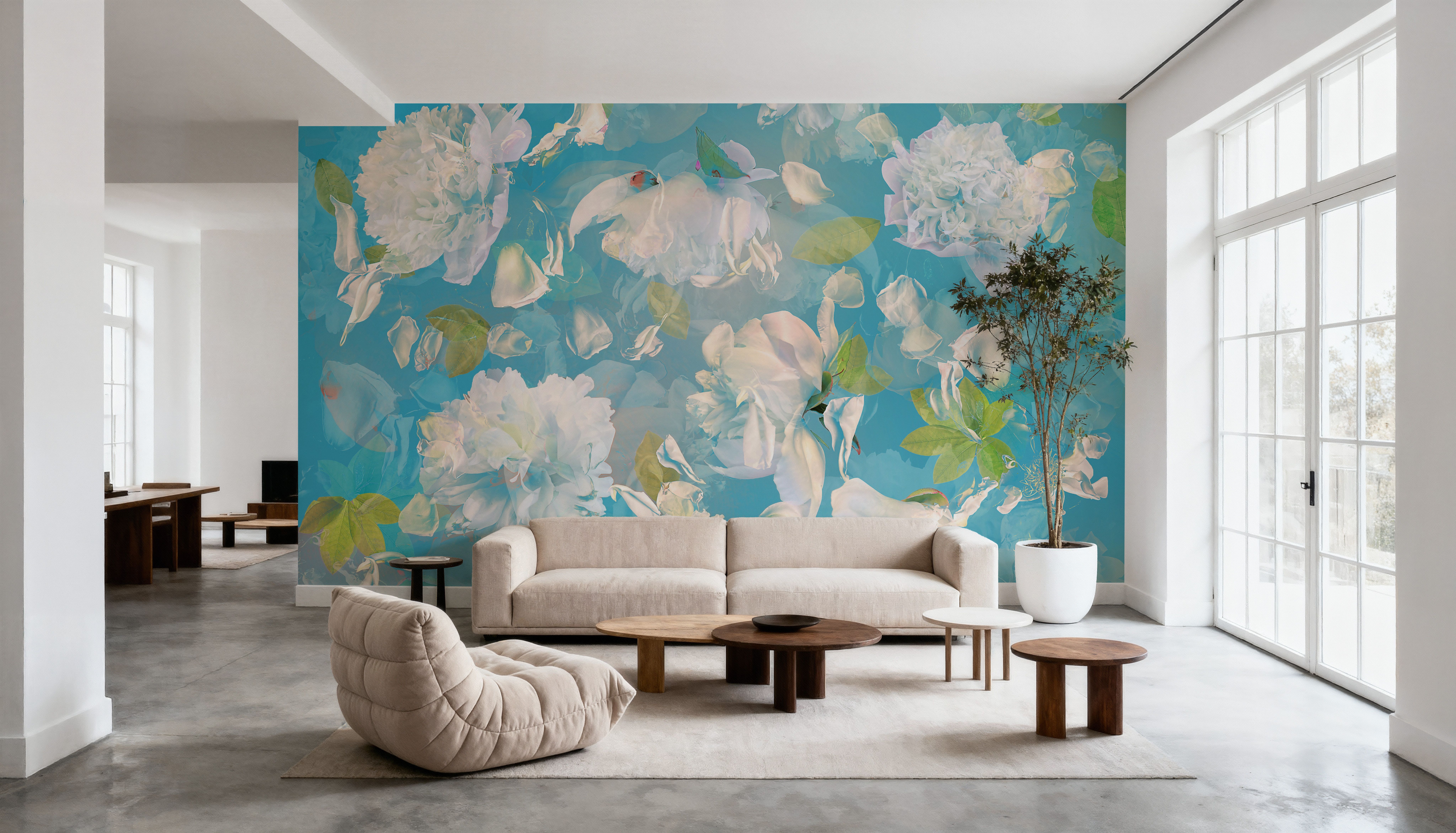 White Peony Blossoms