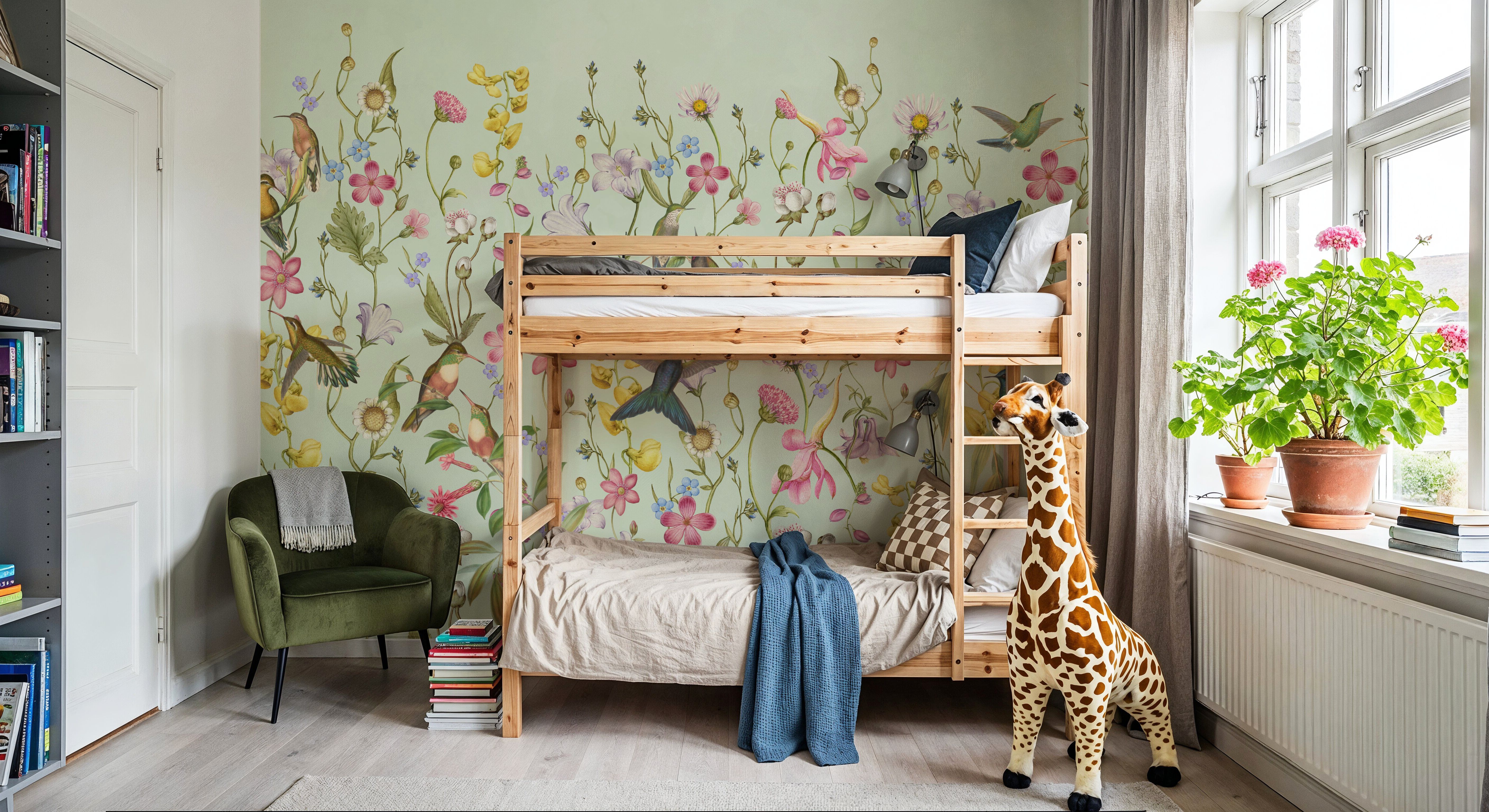 Bird Garden Spring Green