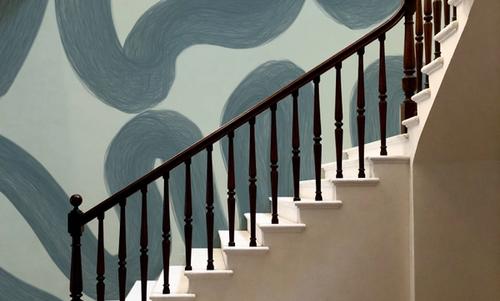 Modern Abstract, Light Teal