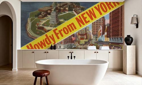 Howdy From New York - Screenprint Postcard