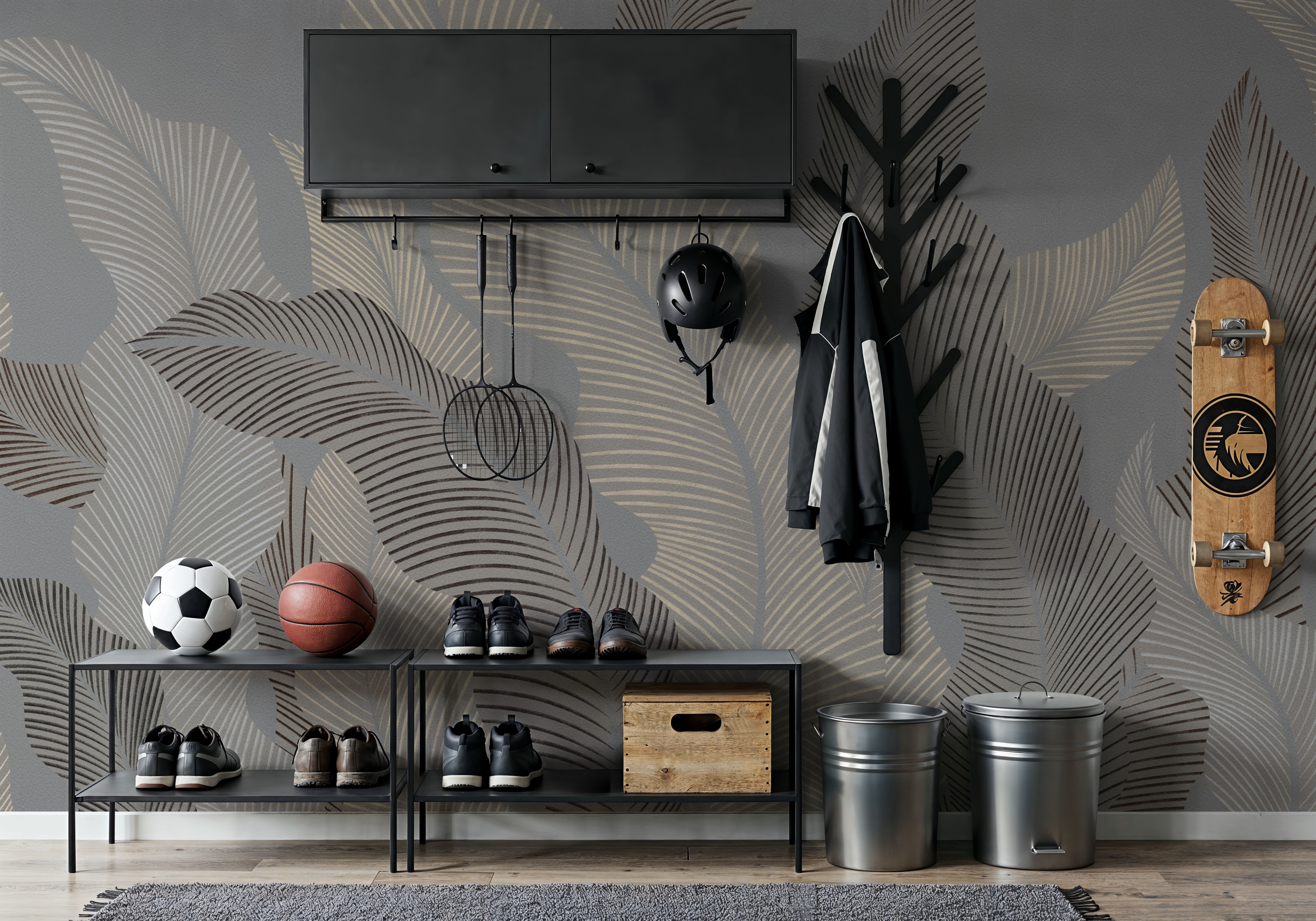 Foliage Flow, Mink, Tapet