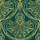 Art Deco Peacock Scallops, Emerald
