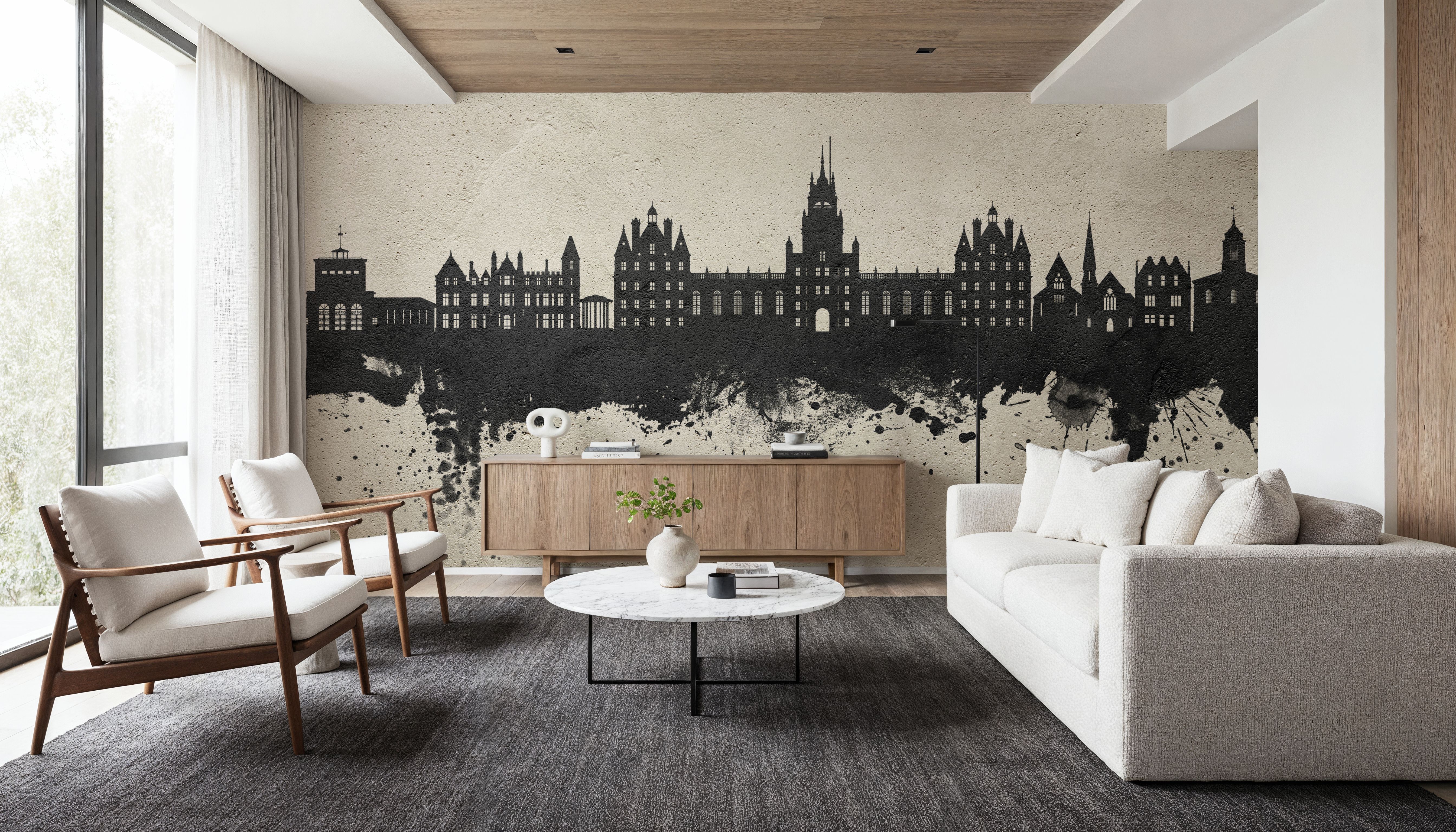 Egham England Skyline Concrete, Wallpaper