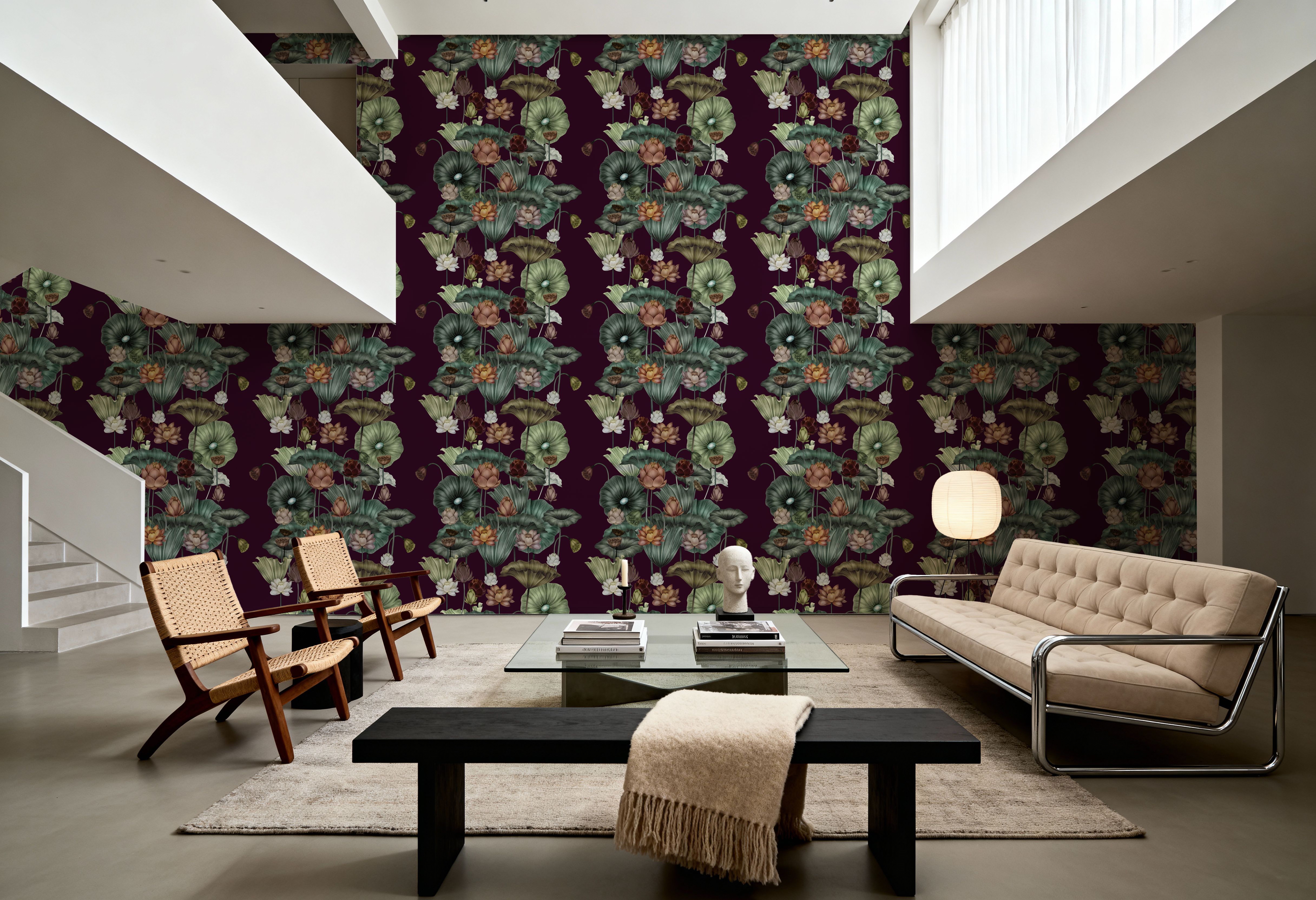 Magical Lotus, Burgundy