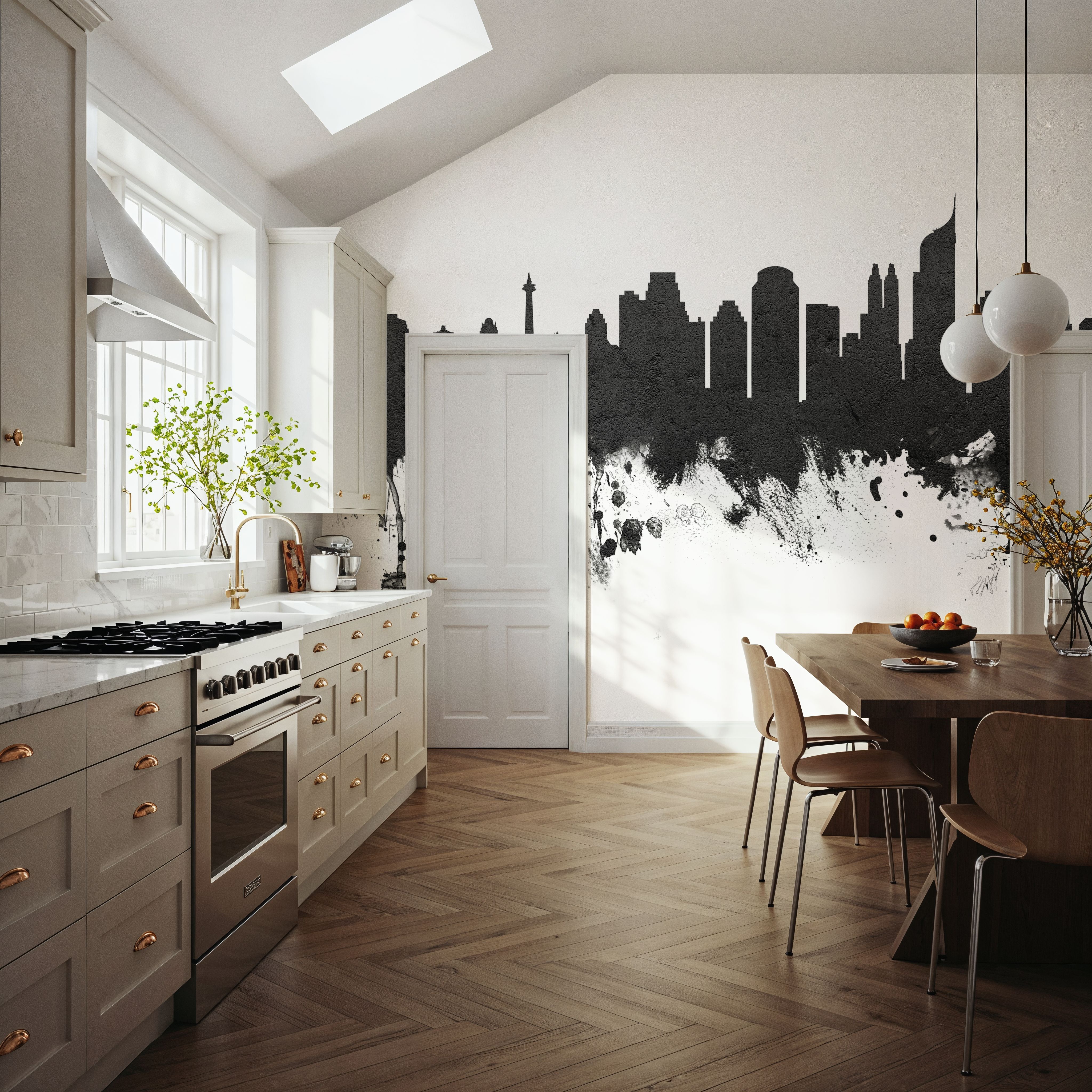 Jakarta Skyline Indonesia Black & White