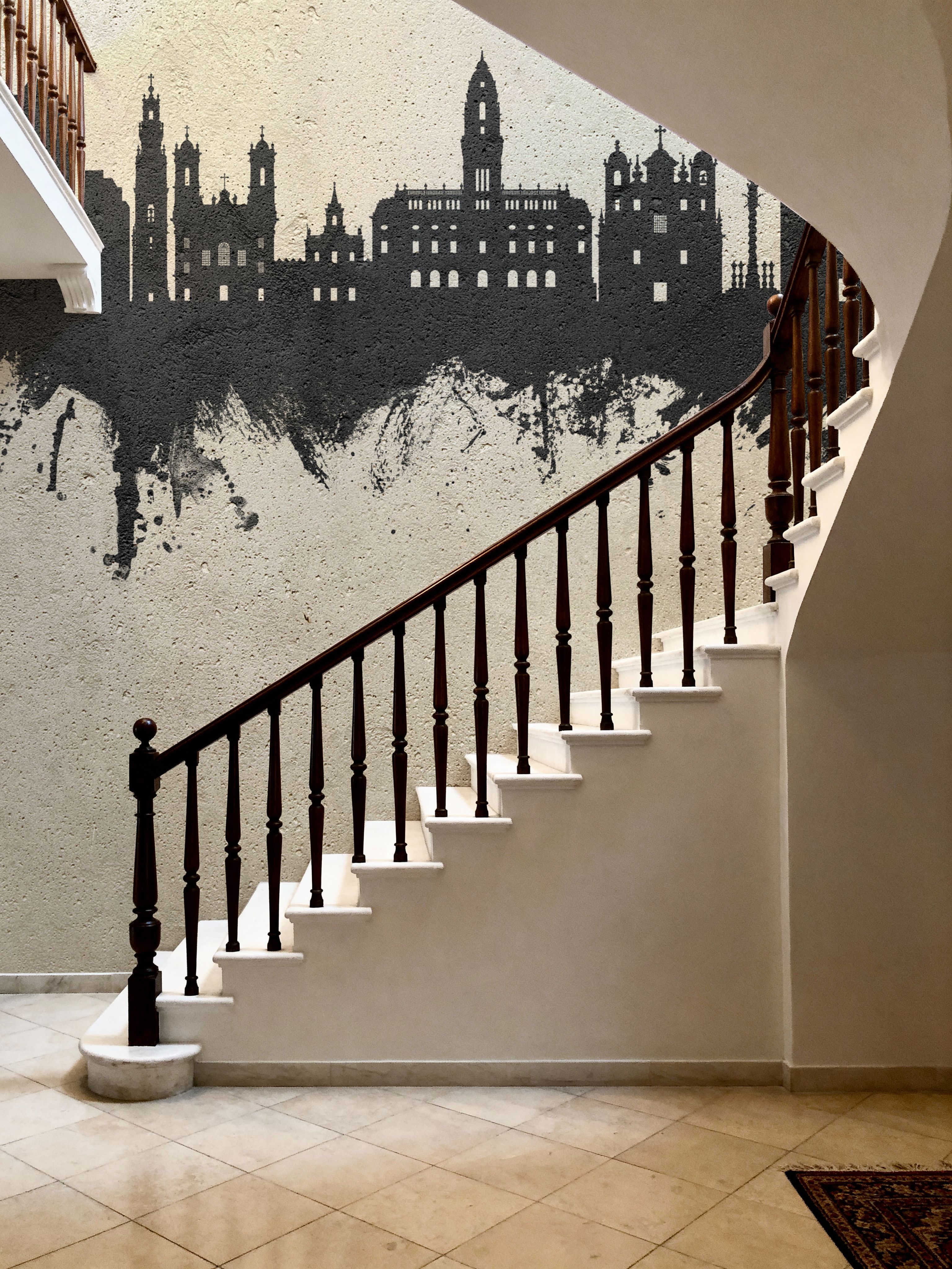 Porto Portugal Skyline Concrete