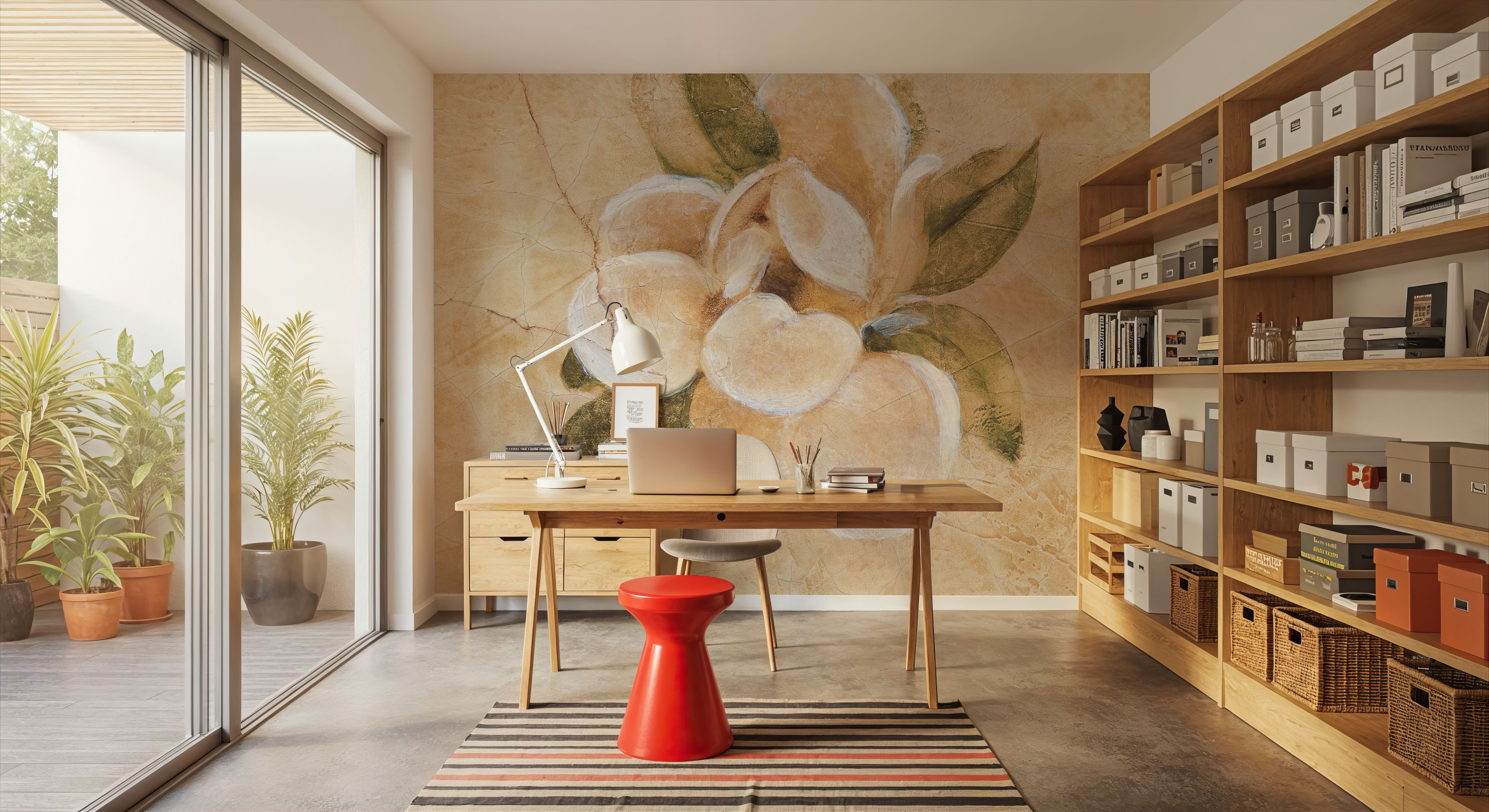 Magnolia on Cracked Linen