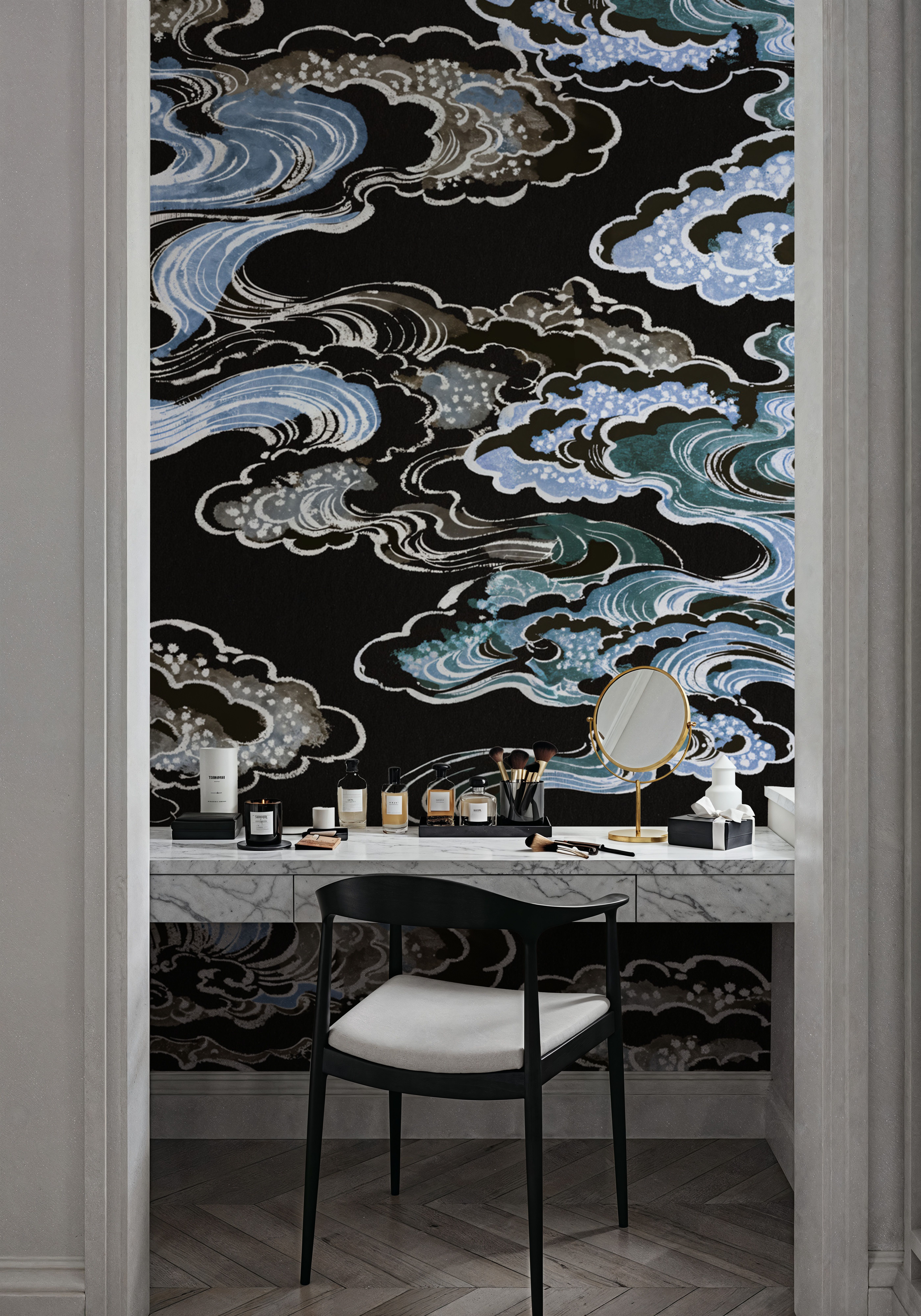 Ukiyo-e Clouds, Midnight
