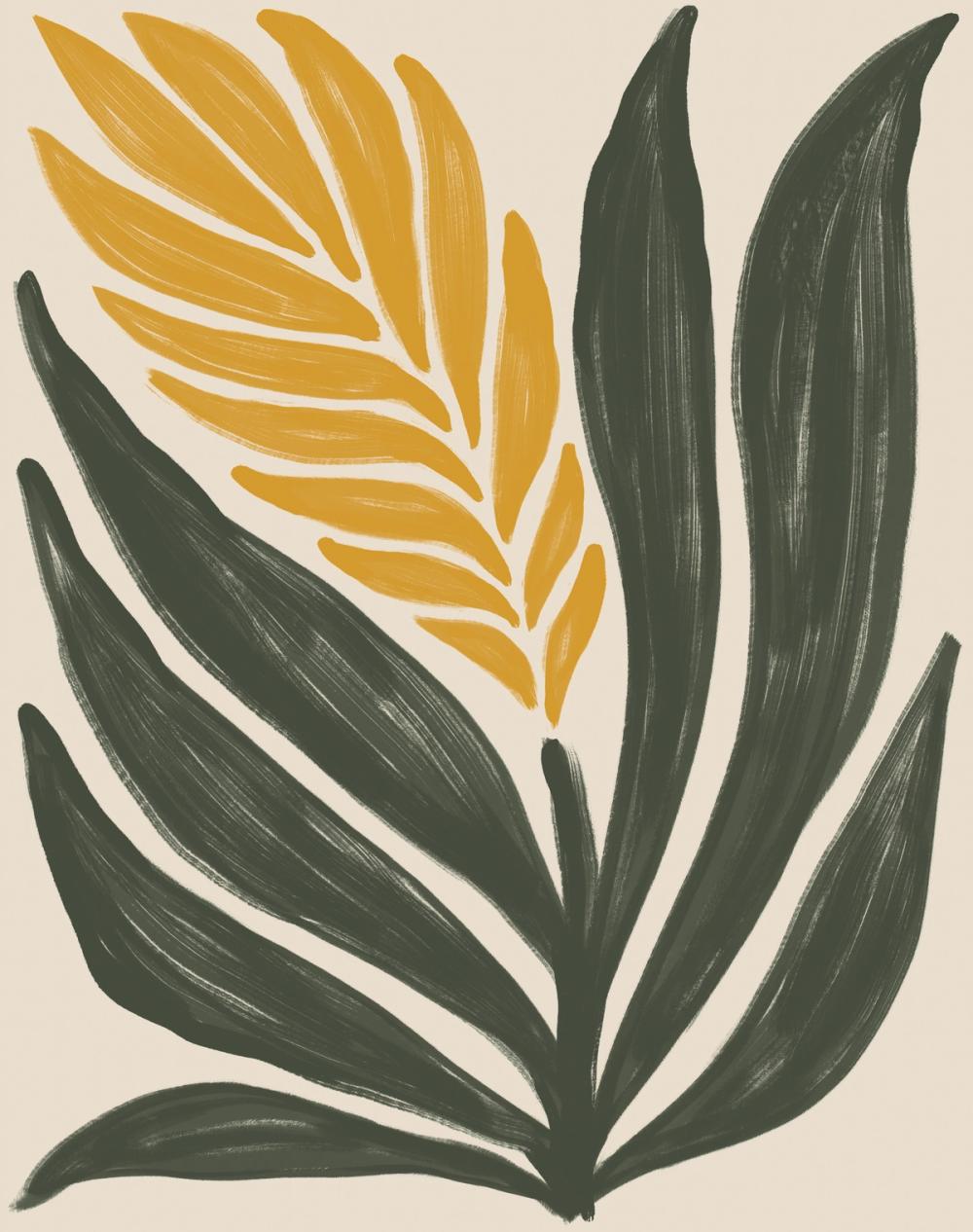 Simple Flowers II Yellow