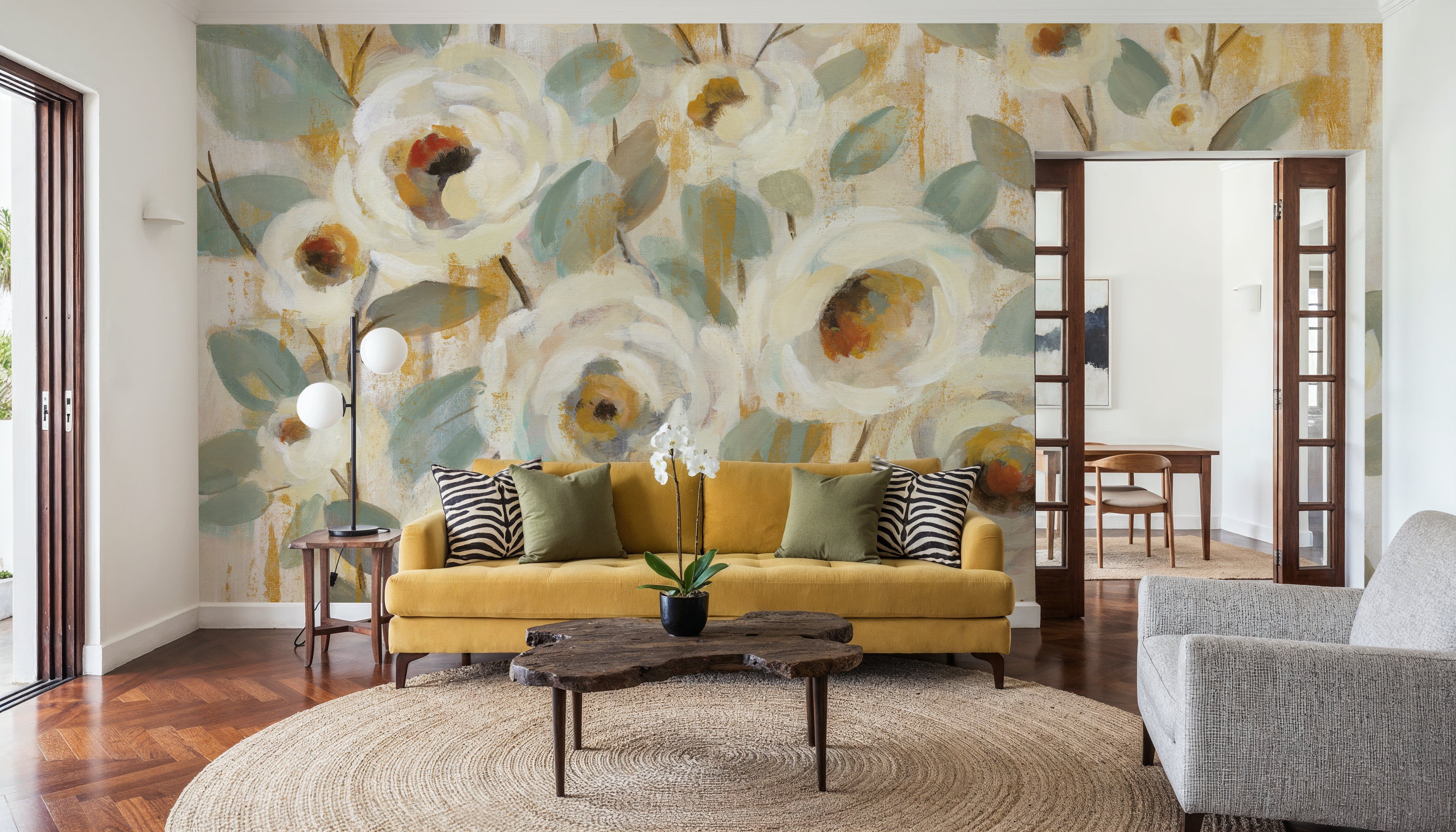 White Gold Sage on Canvas