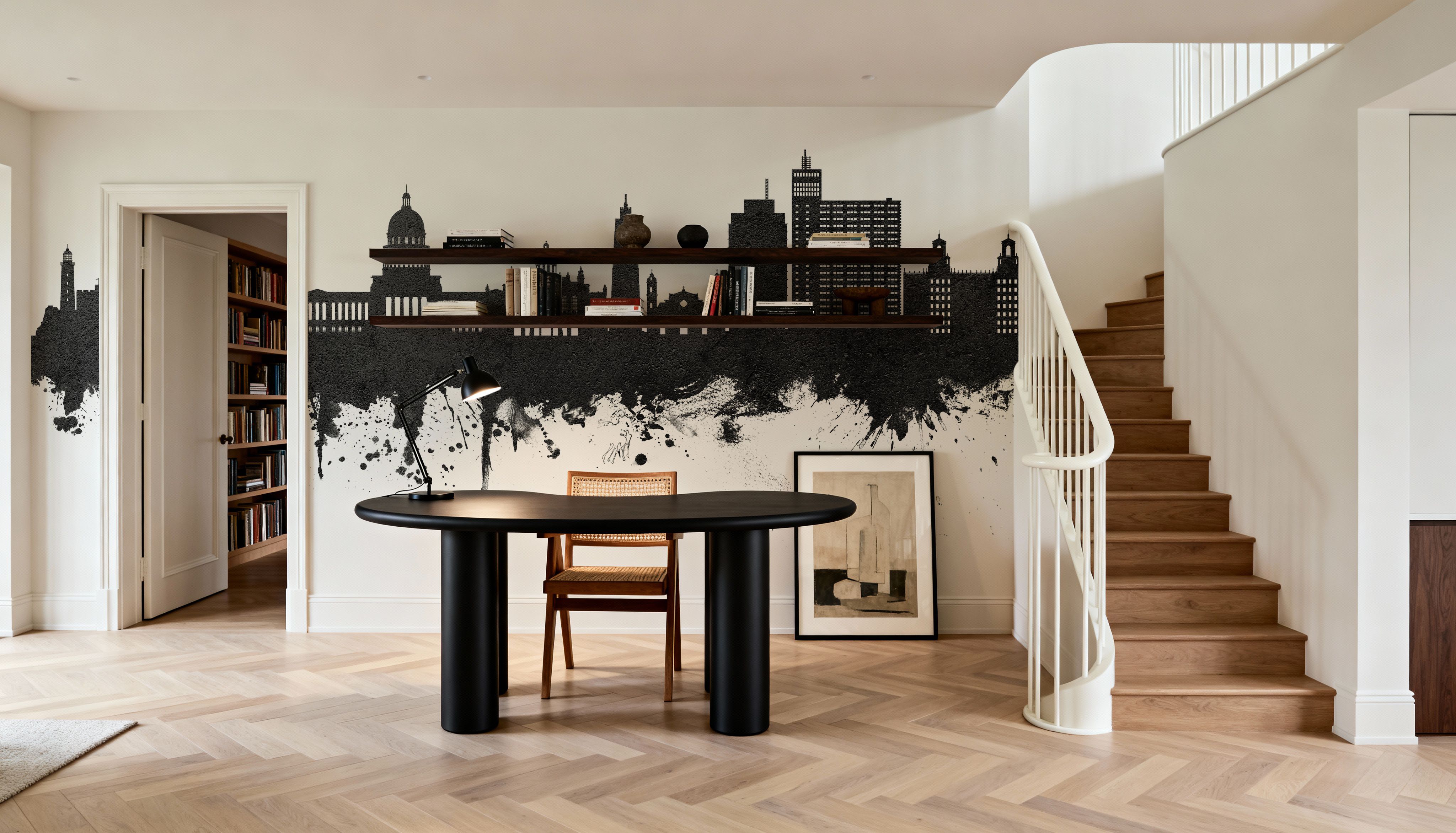 Havana Cuba Skyline Black & White