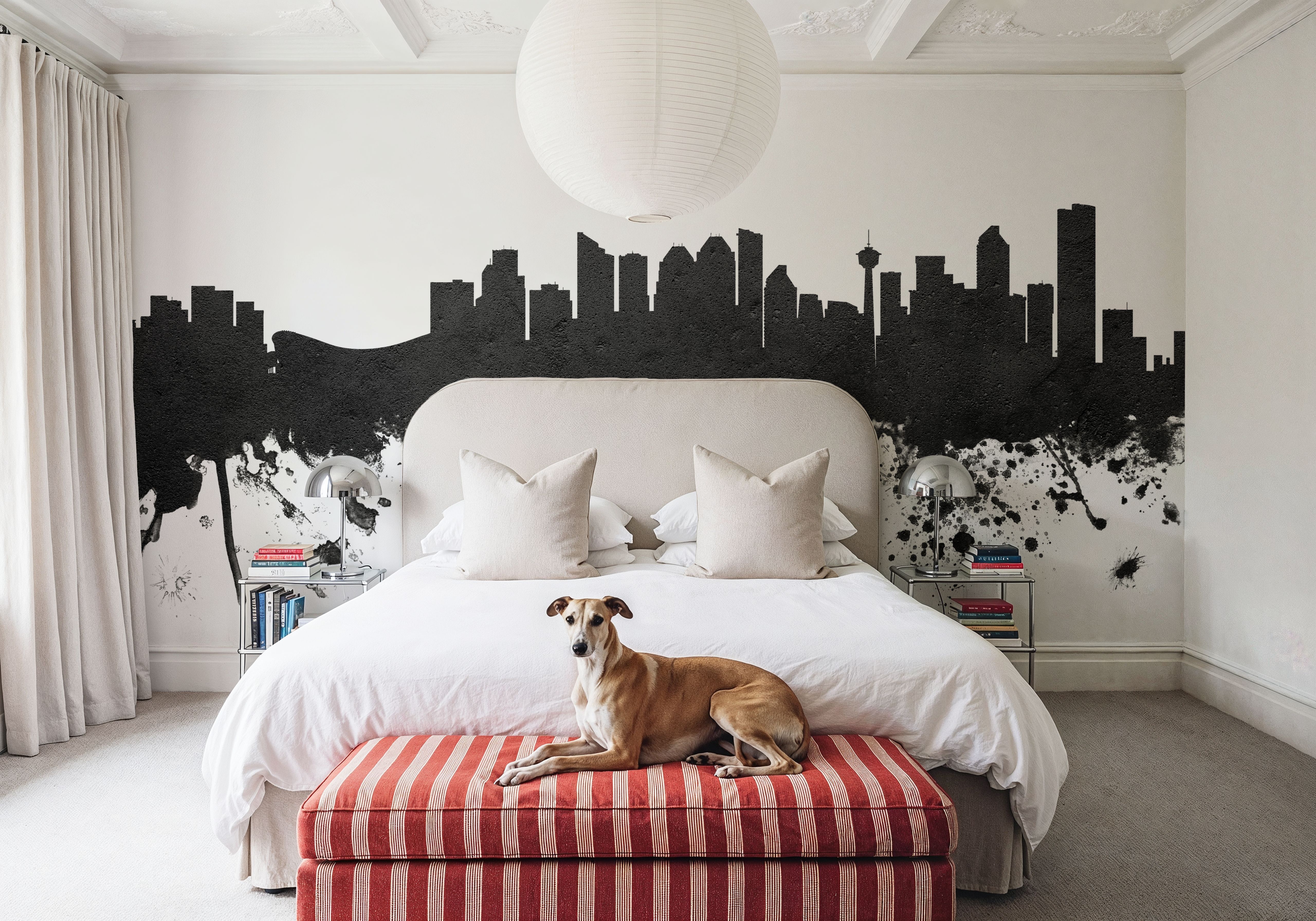 Calgary Canada Skyline Black & White