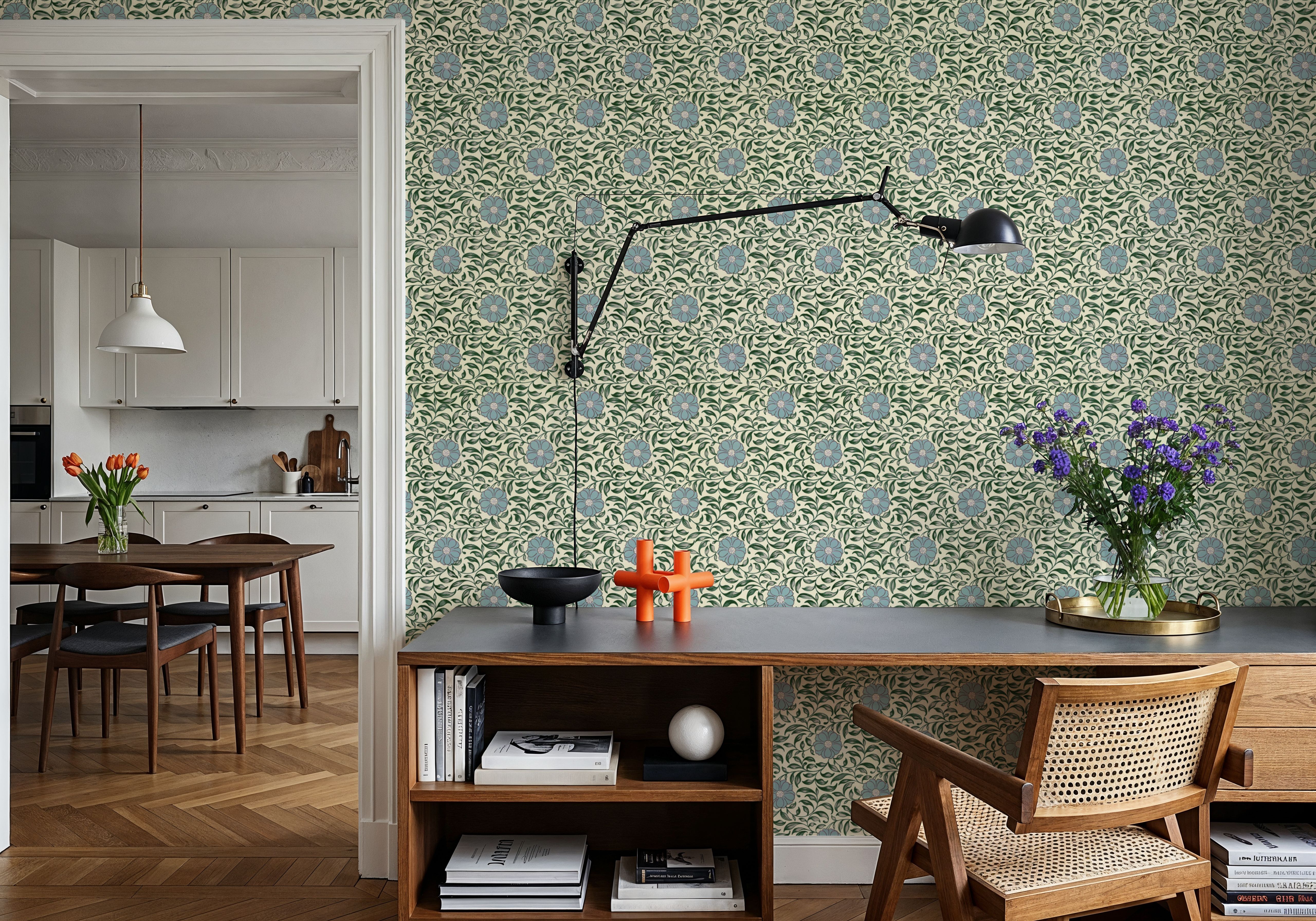 Authentique, Sky Blue, Wallpaper