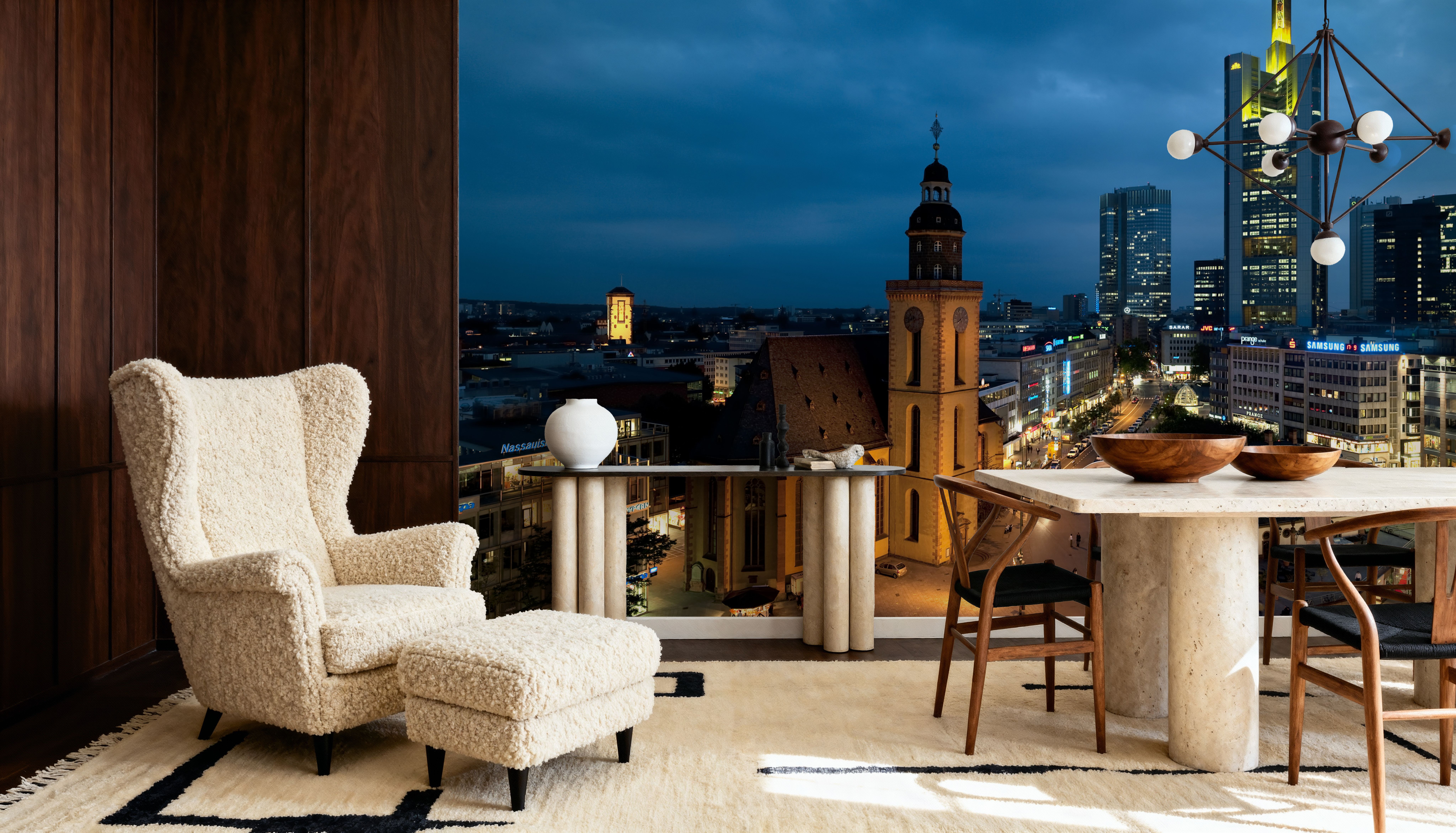 Sky Blue Twilight Metropolis