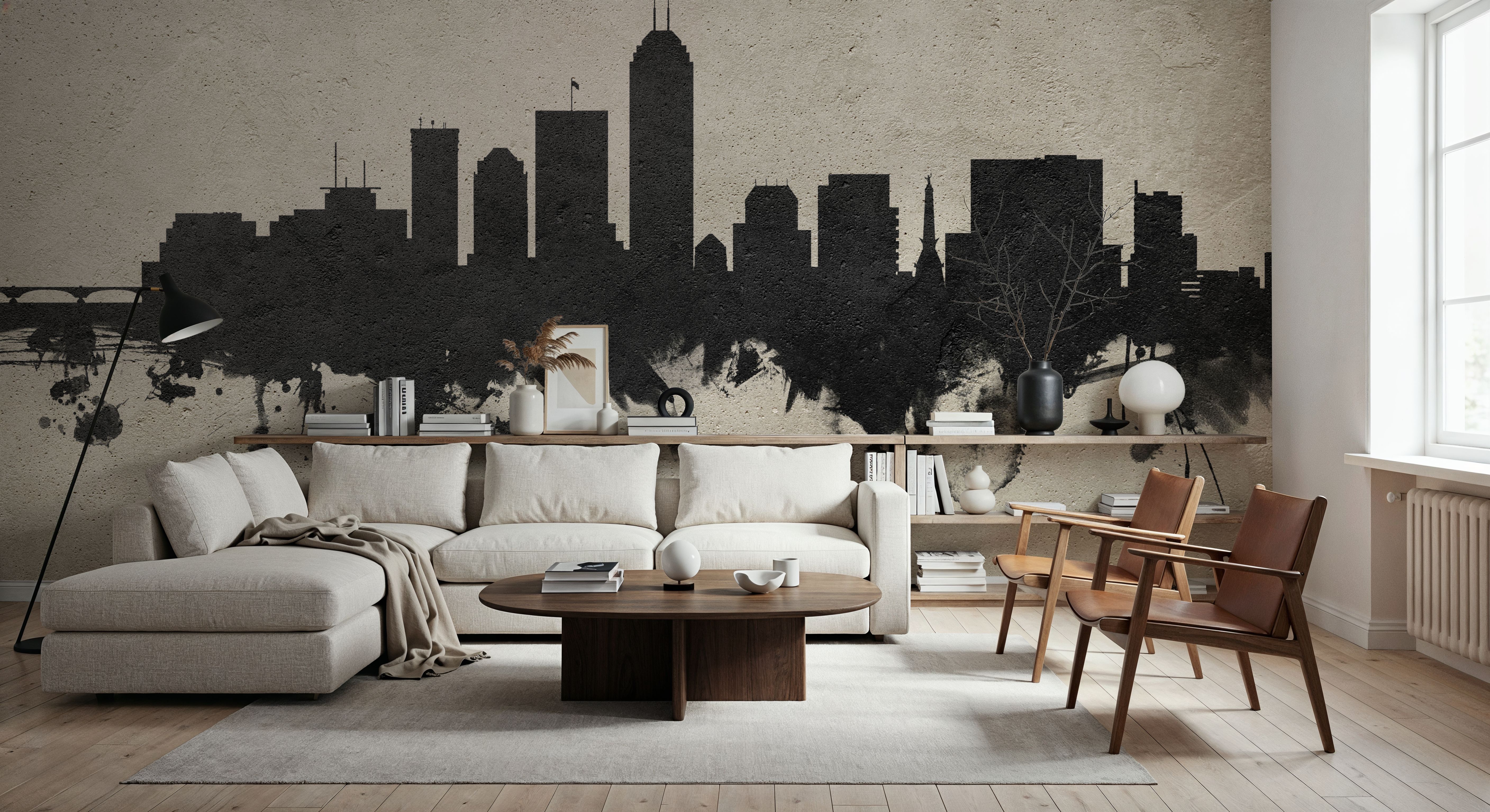 Indianapolis Indiana Skyline Concrete