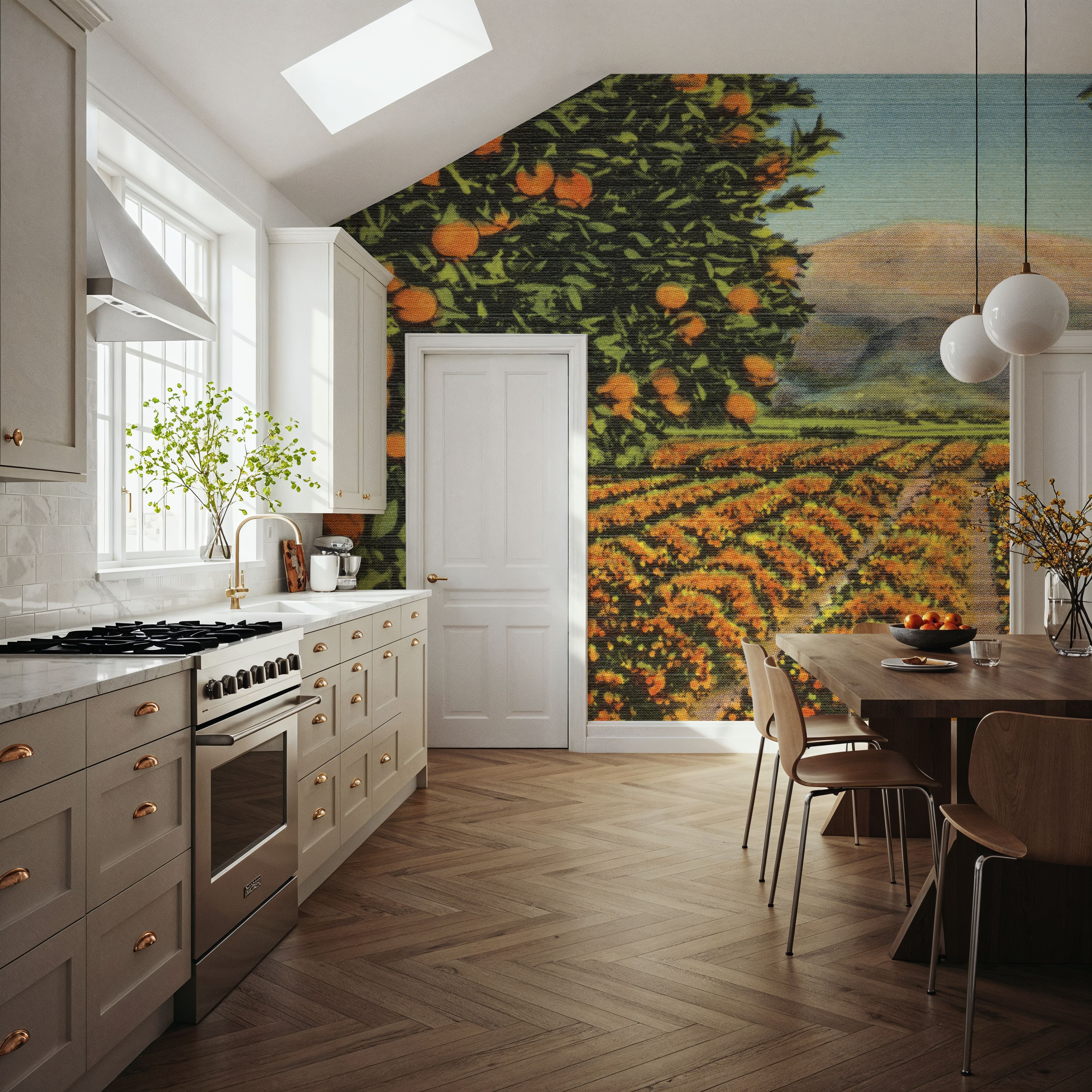 Greetings from Oranges - Screenprint Postcard