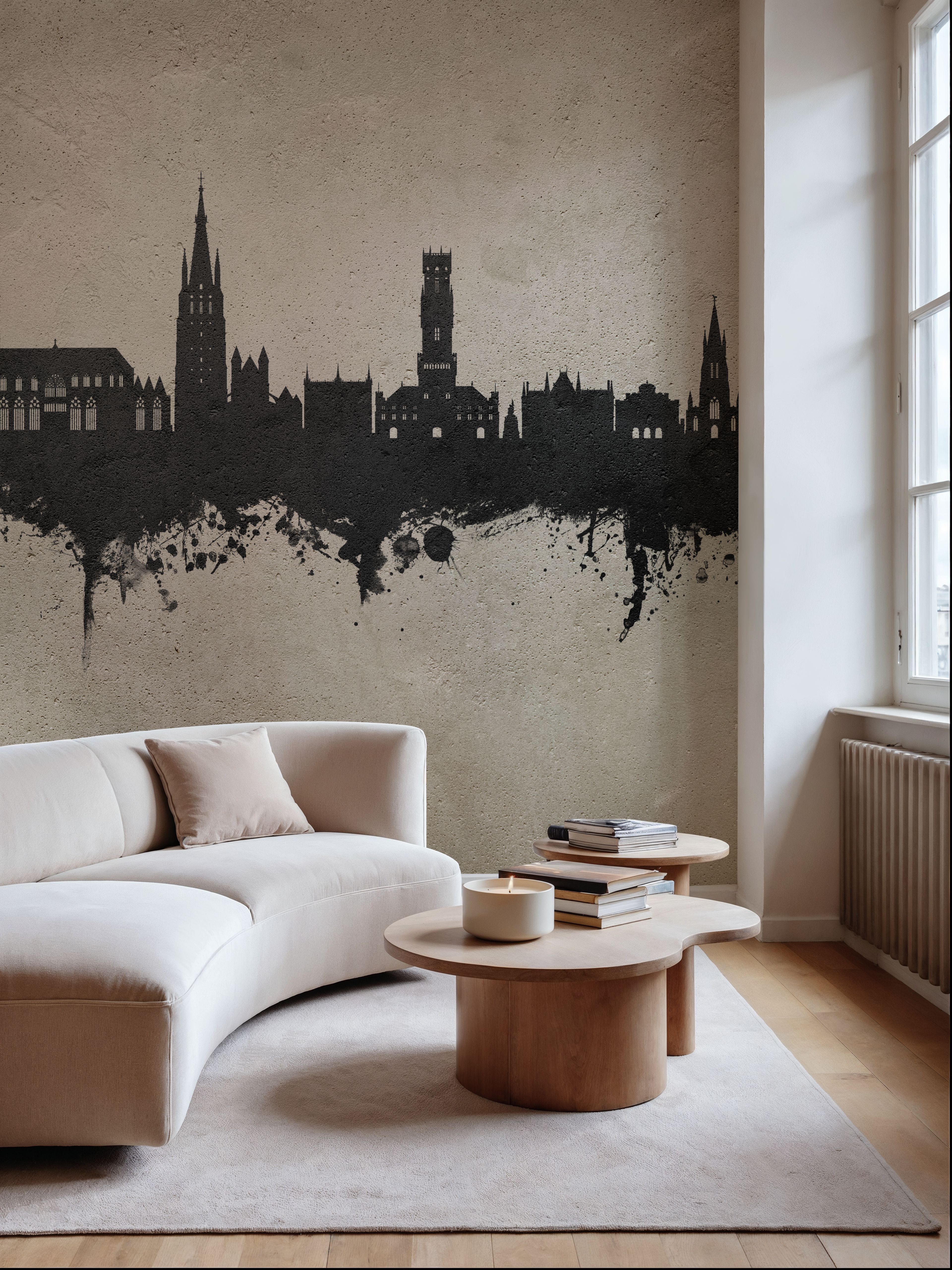 Bruges Belgium Skyline Concrete