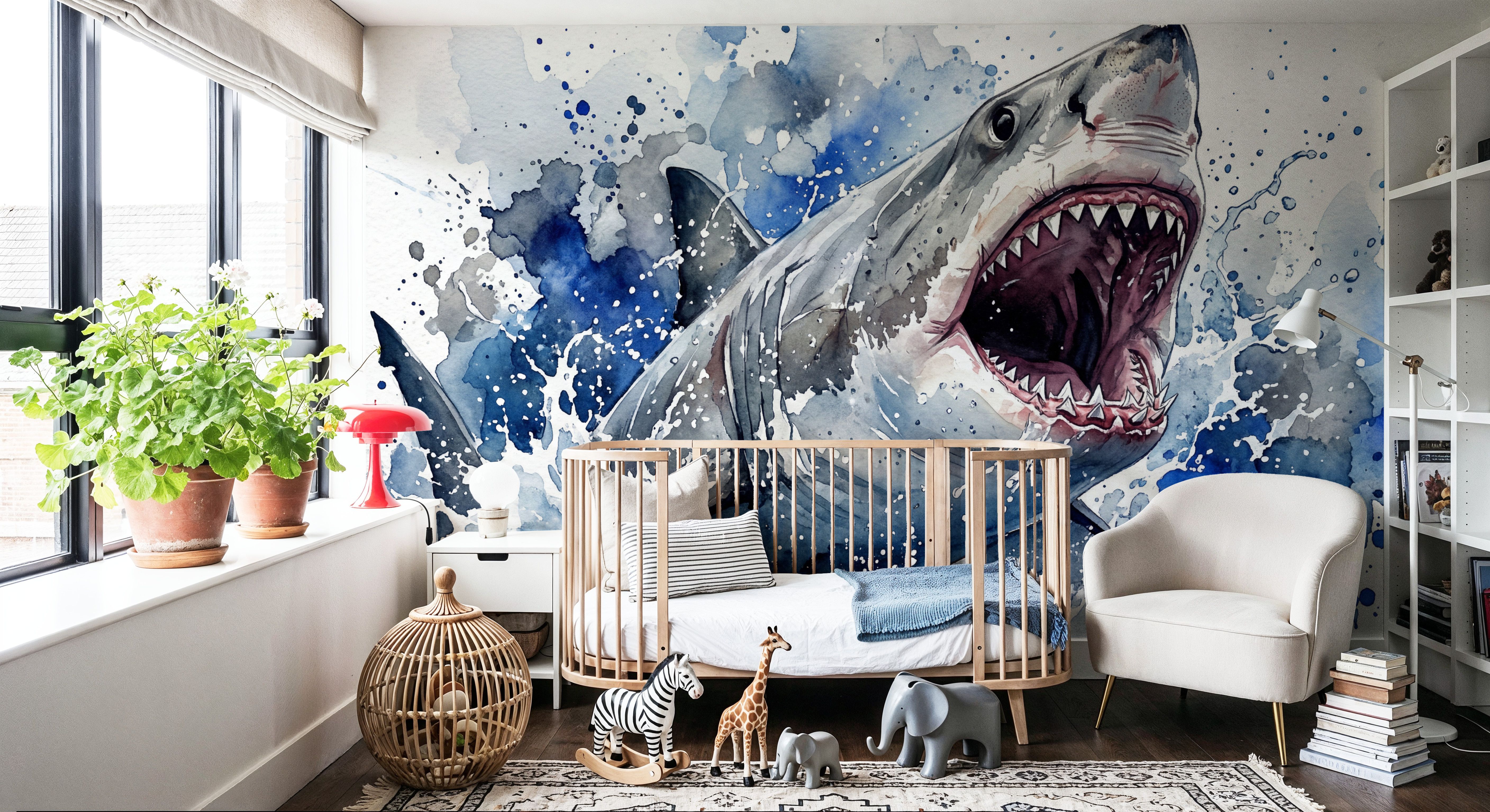 White Shark - Watercolor Predators Series