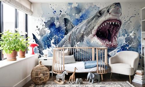White Shark - Watercolor Predators Series