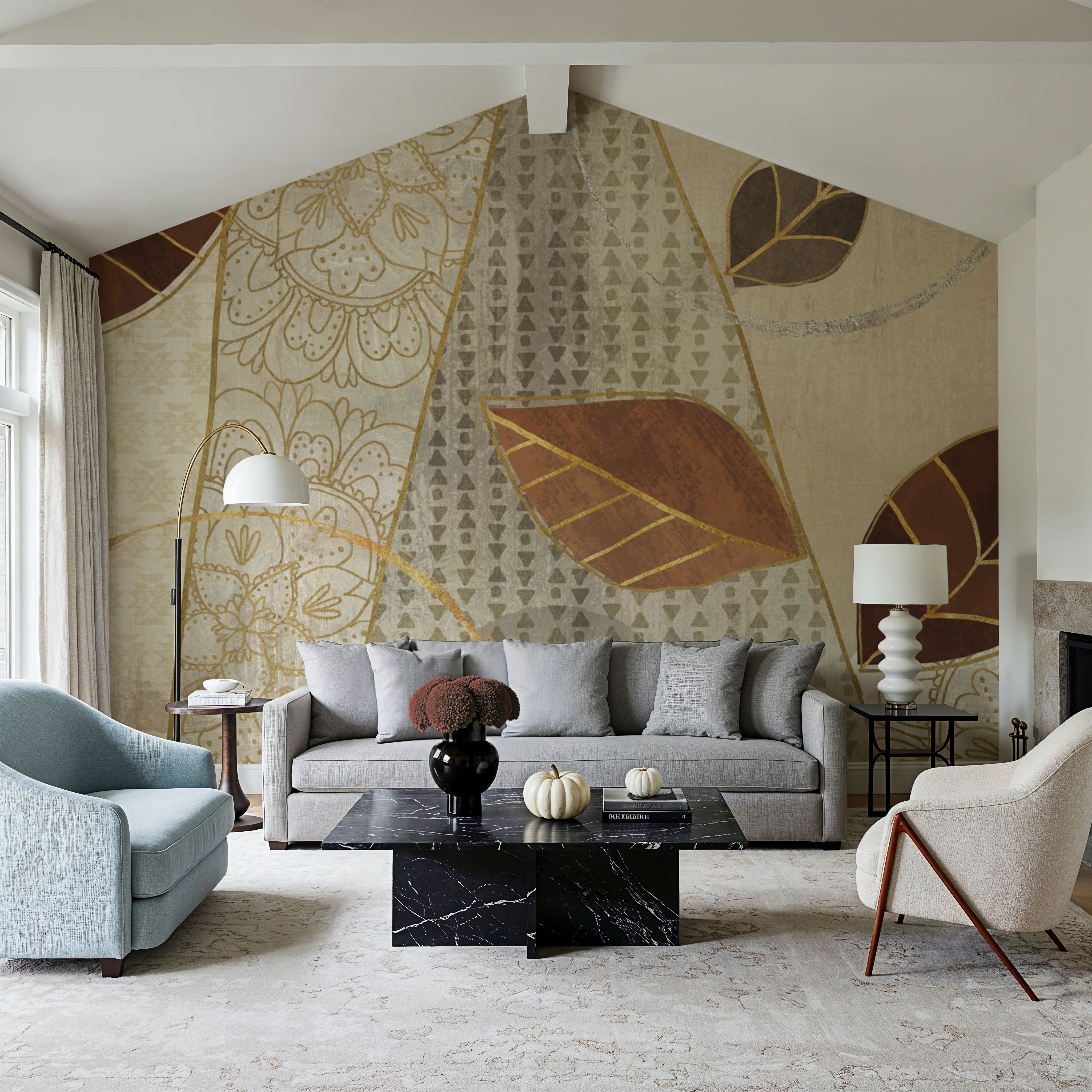 Bohemian Leaves IV Neutral