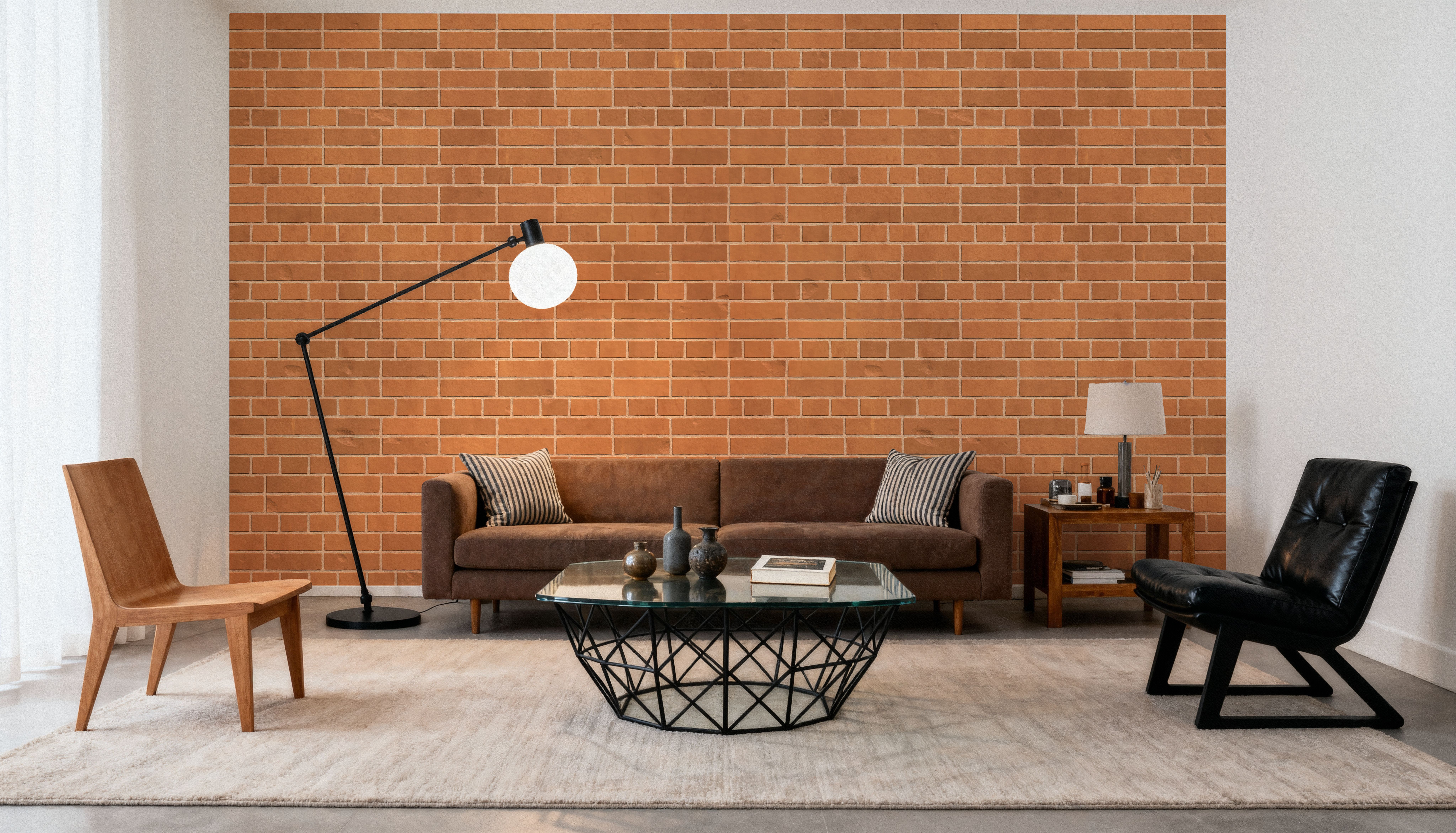 Rustic Brown Brick Wall