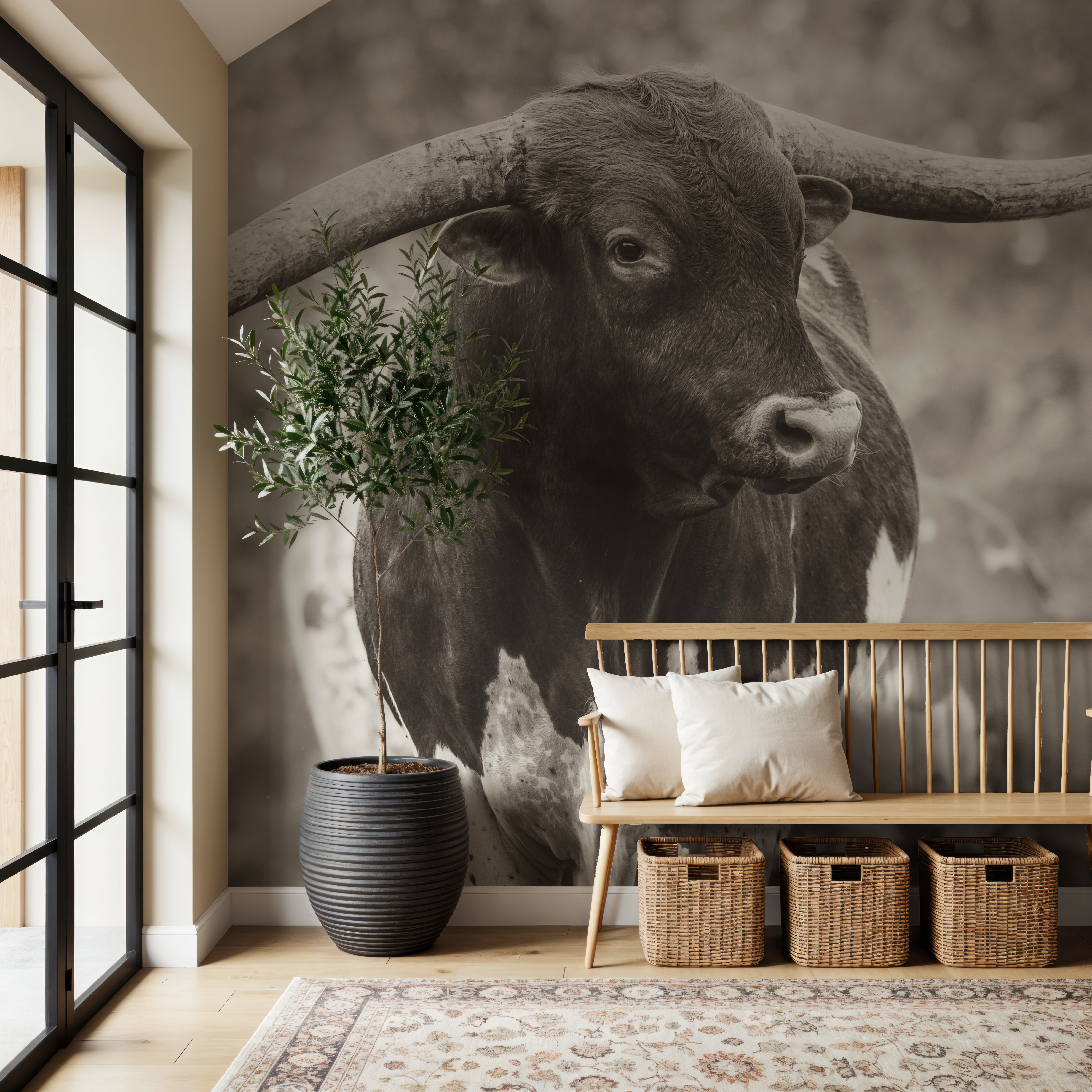 Longhorn Gaze I Sepia