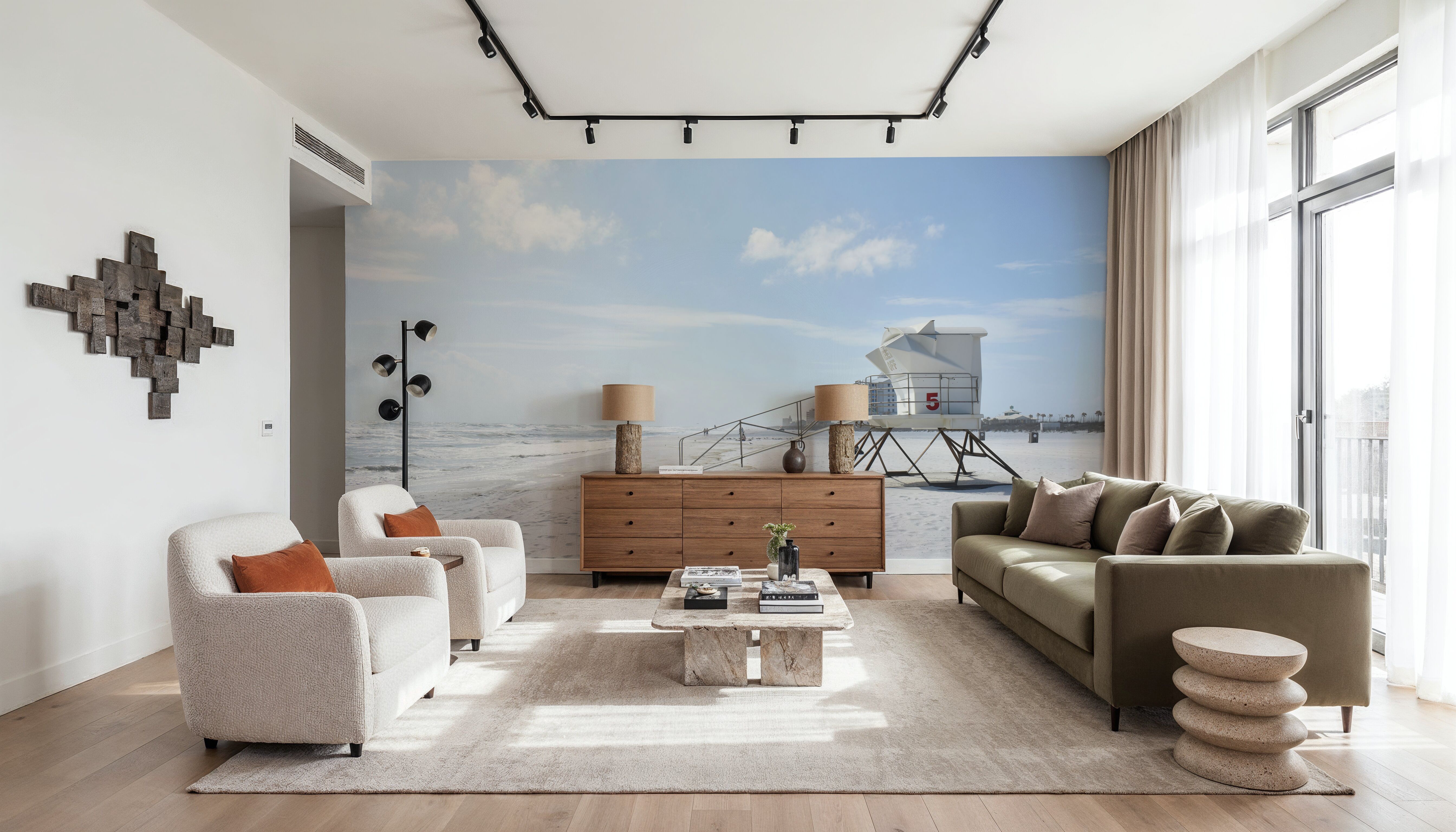 Beach Stroll, Wallpaper