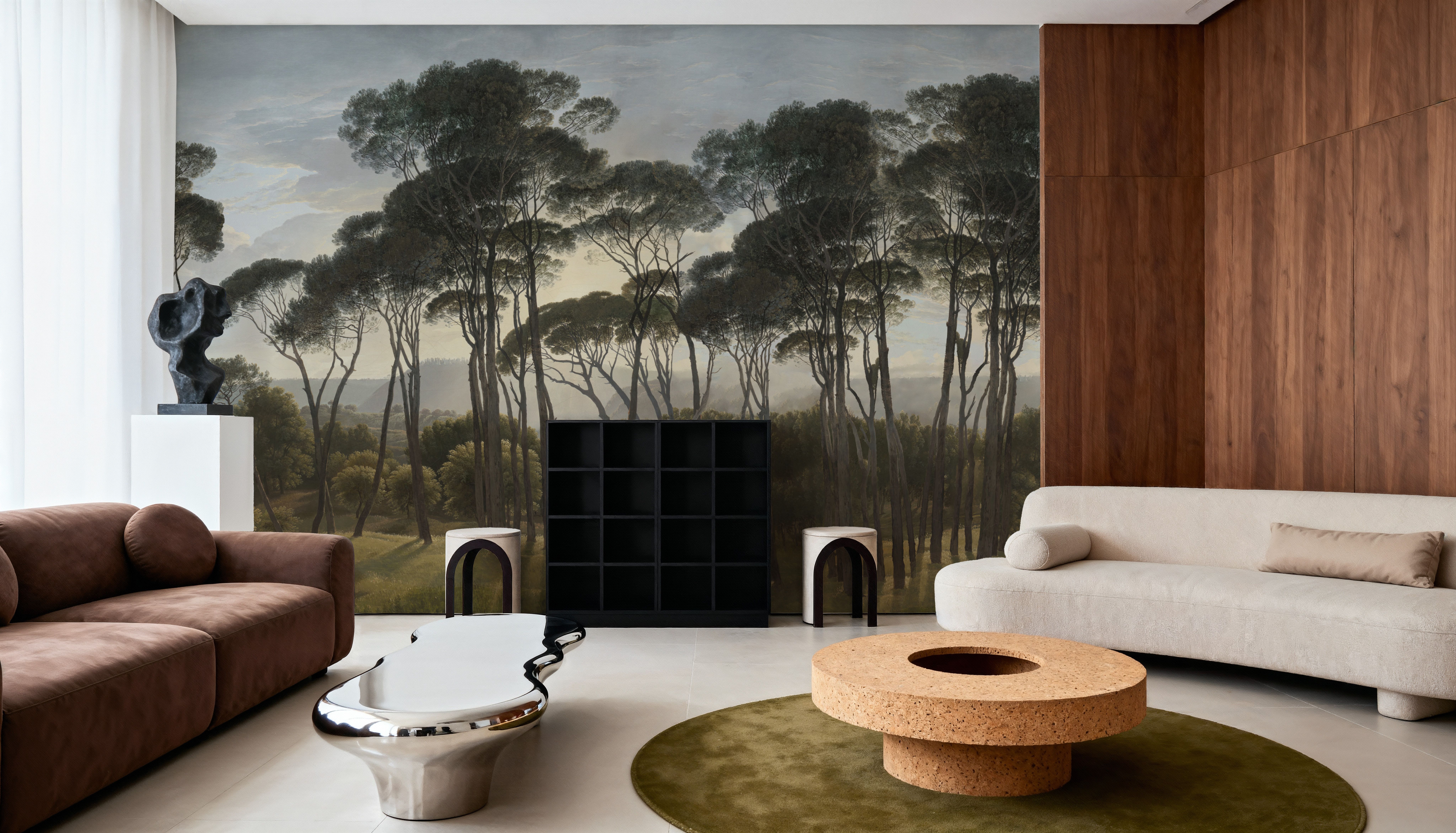 Mediterranean Pine Landscape, Vintage