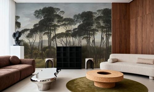 Mediterranean Pine Landscape, Vintage