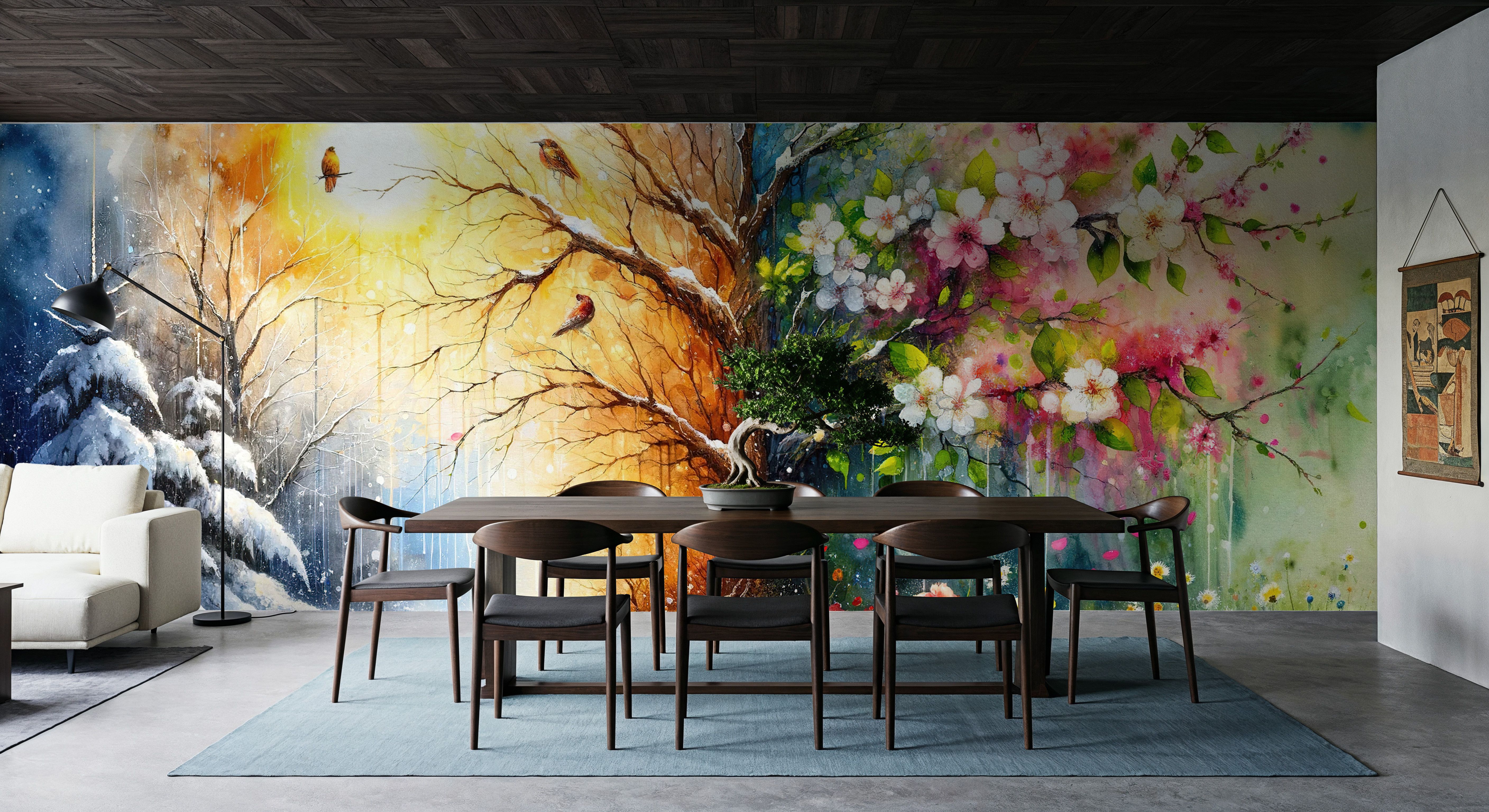 From Winter to Summer in Watercolor