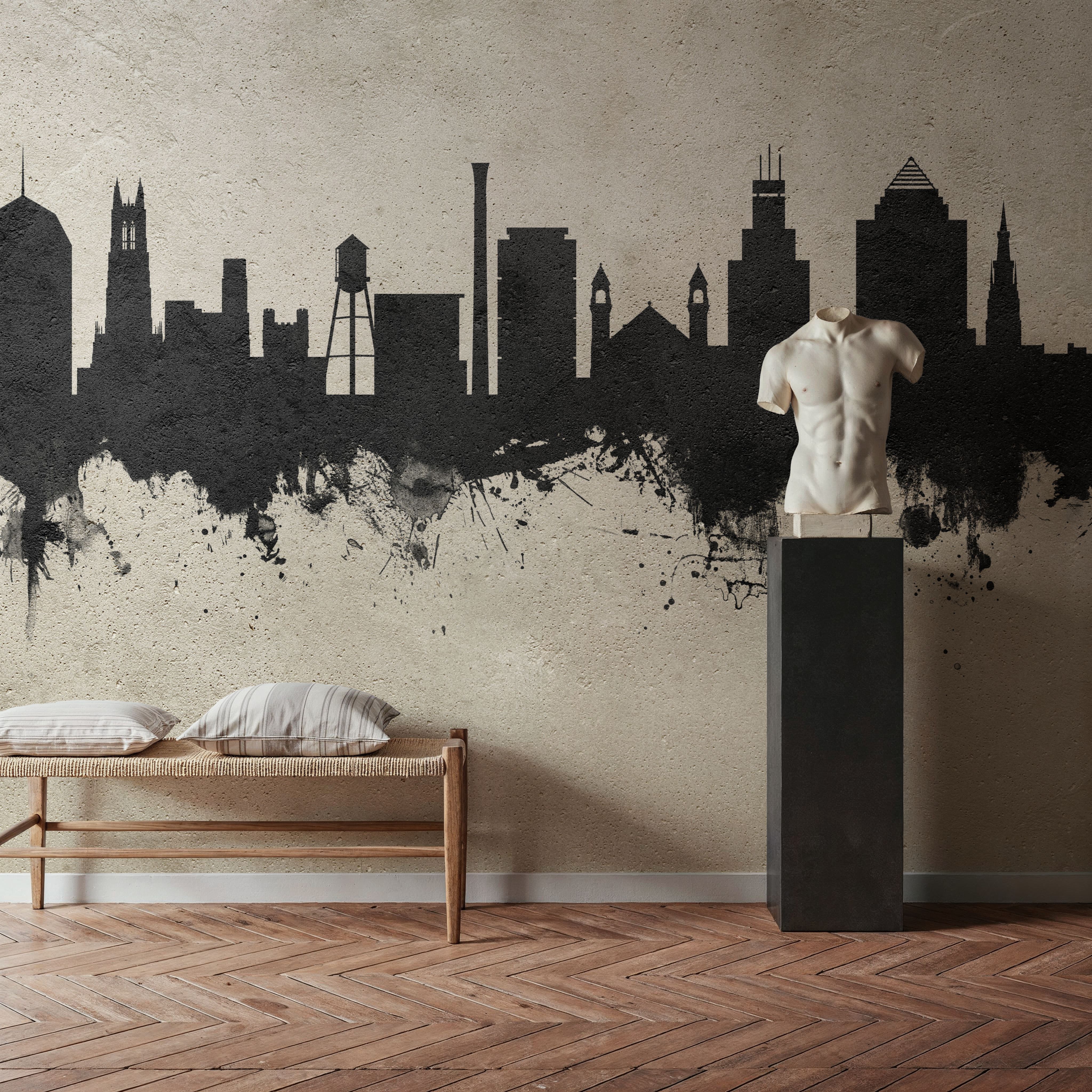 Durham North Carolina Skyline Concrete