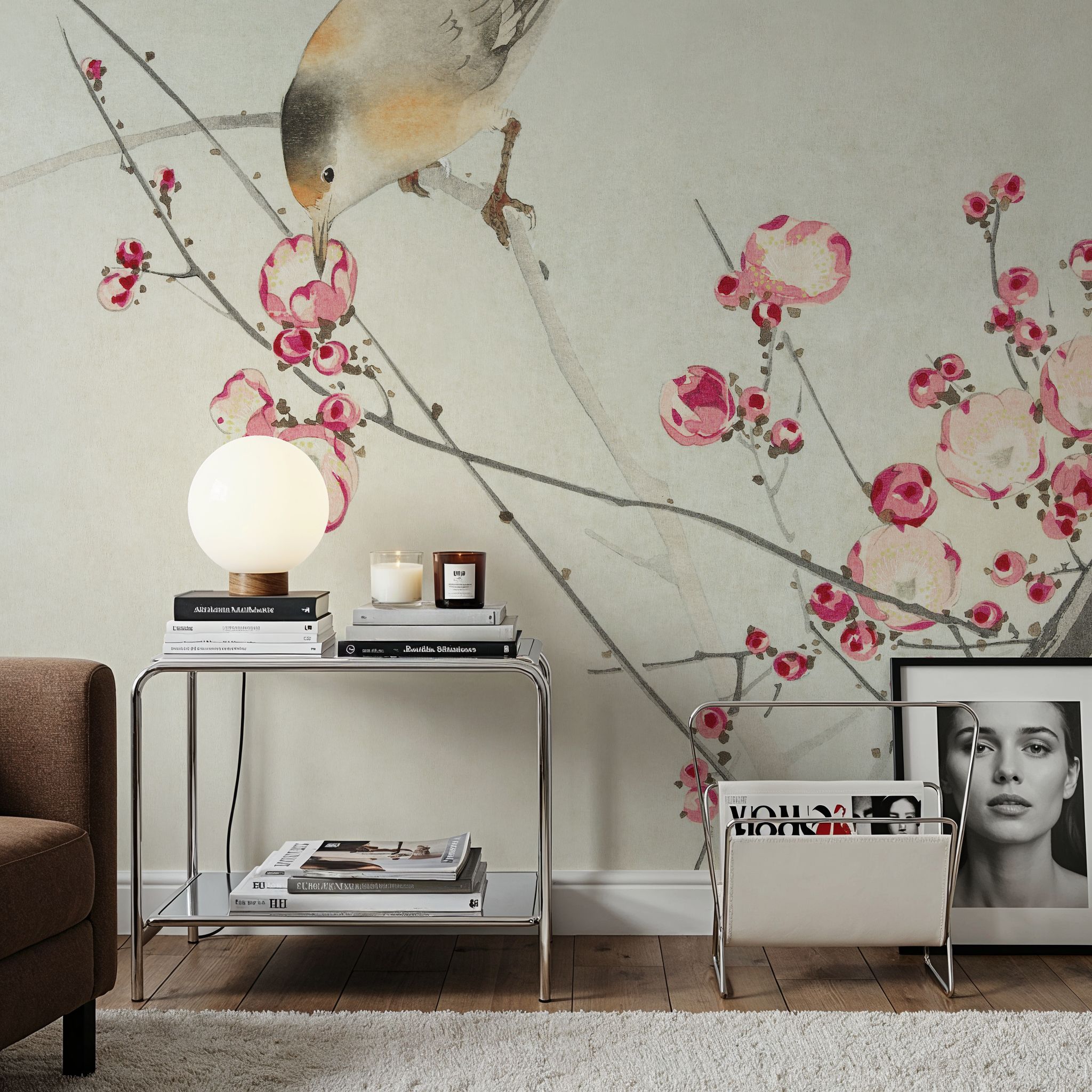 Songbird on Blossom Branch