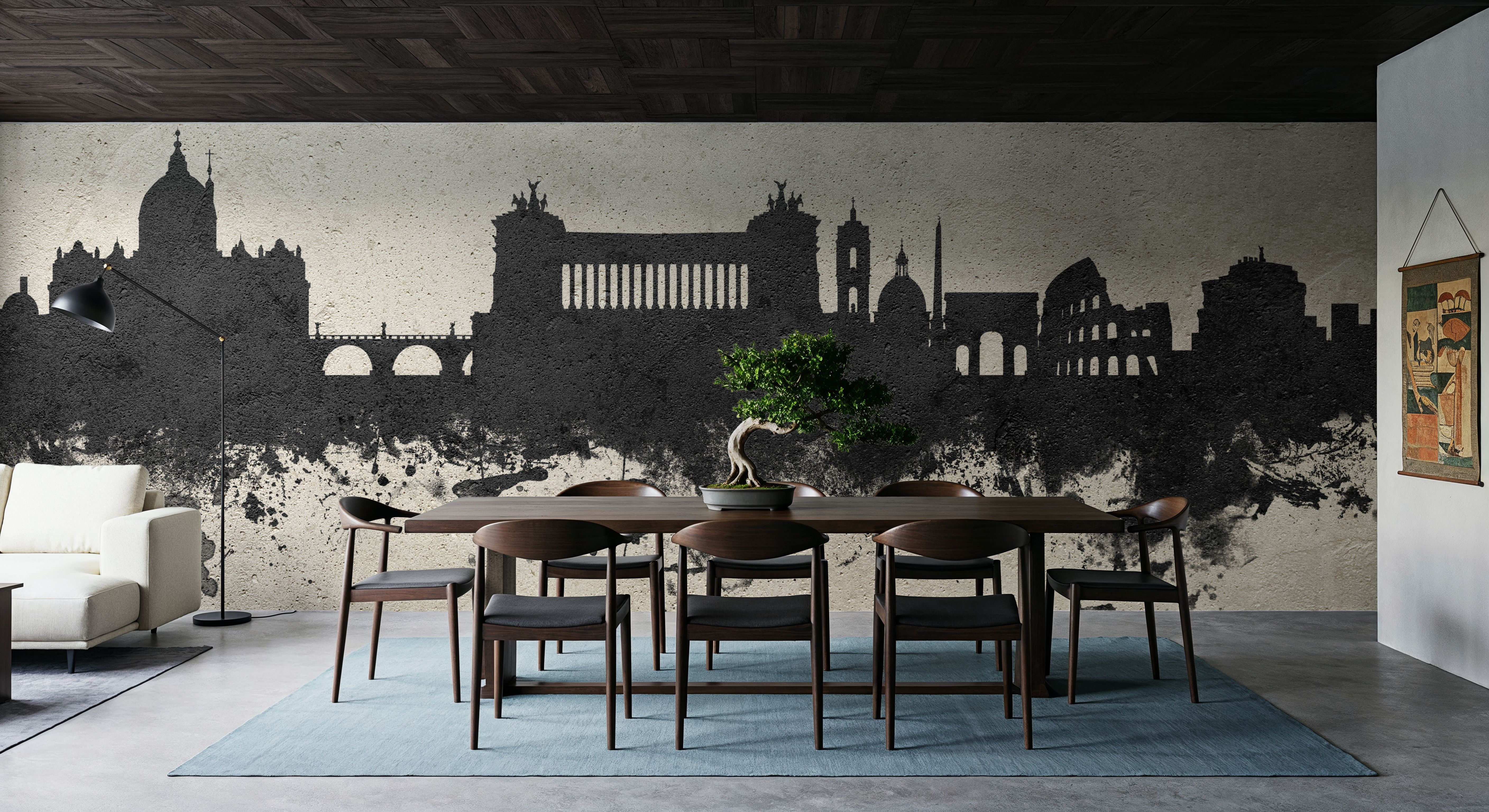 Rome Italy Skyline Concrete