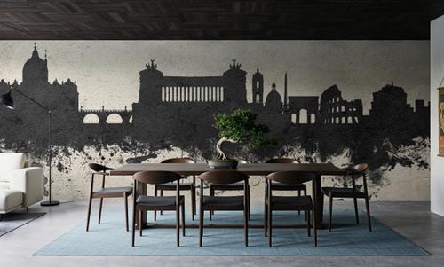 Rome Italy Skyline Concrete