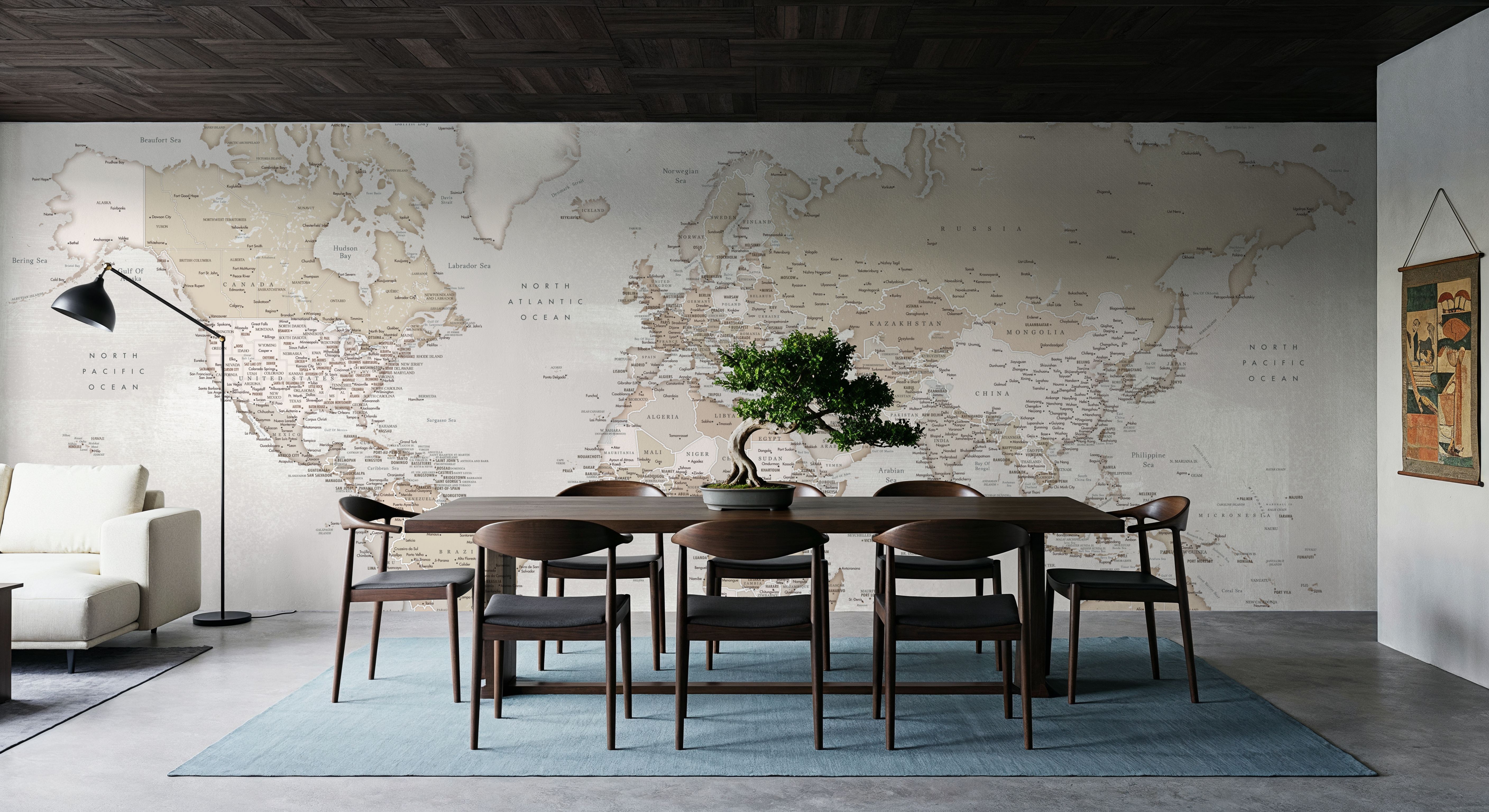 World Map Cities - Lucille