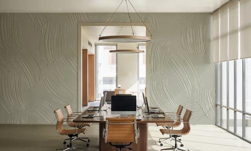 Stylized Brush Strokes, Beige