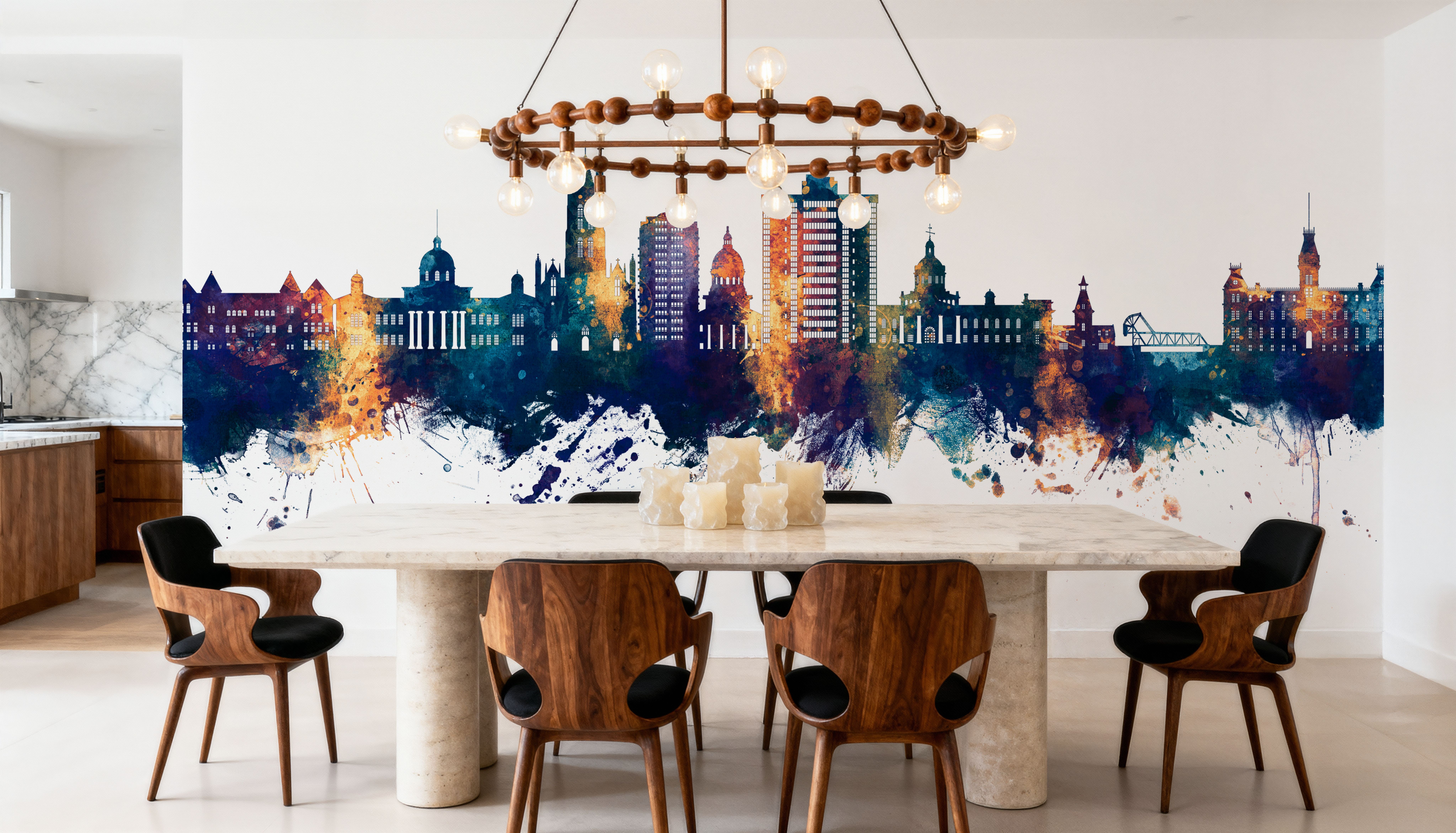 Kingston Canada Skyline Blue & Bronze