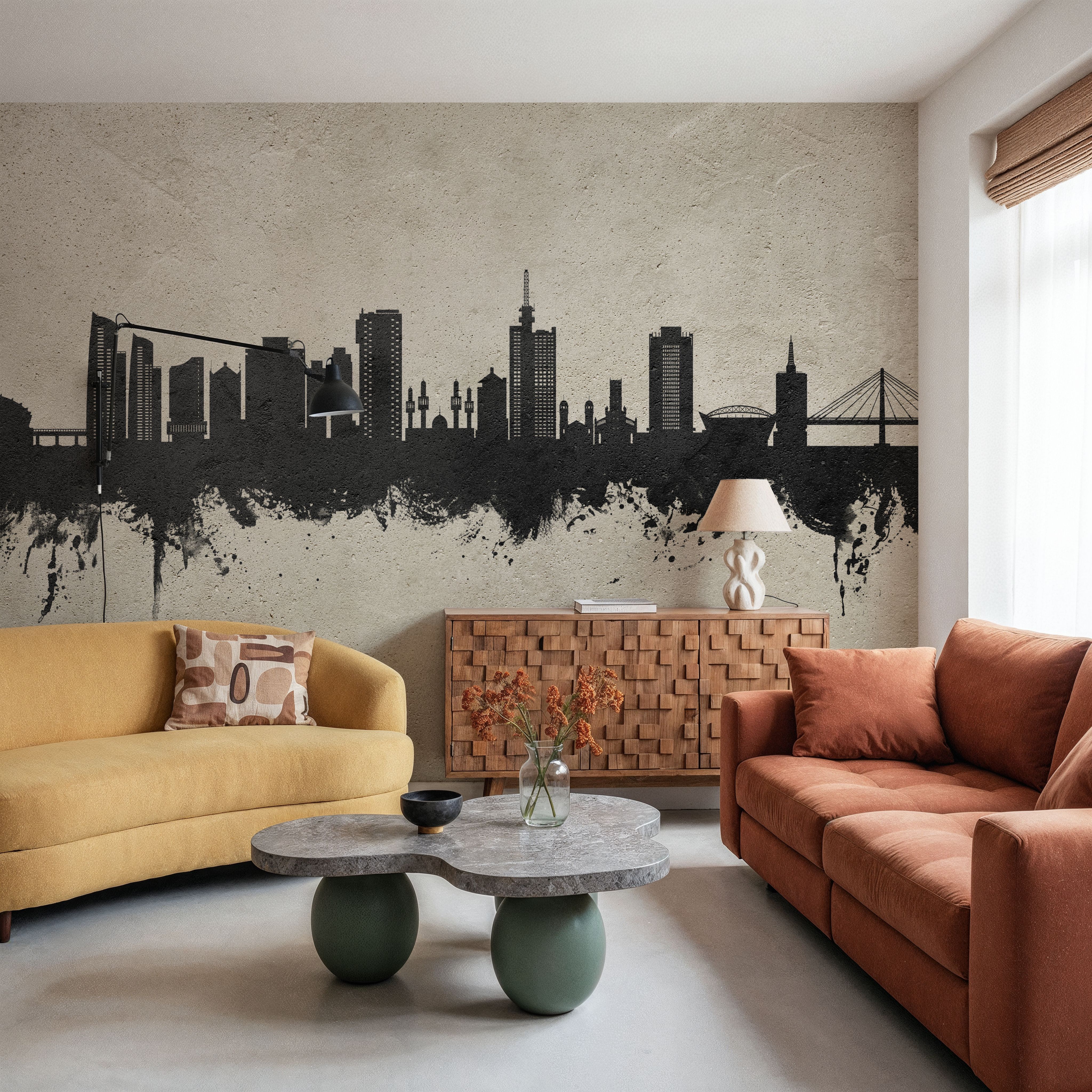 Lagos Nigeria Skyline Concrete